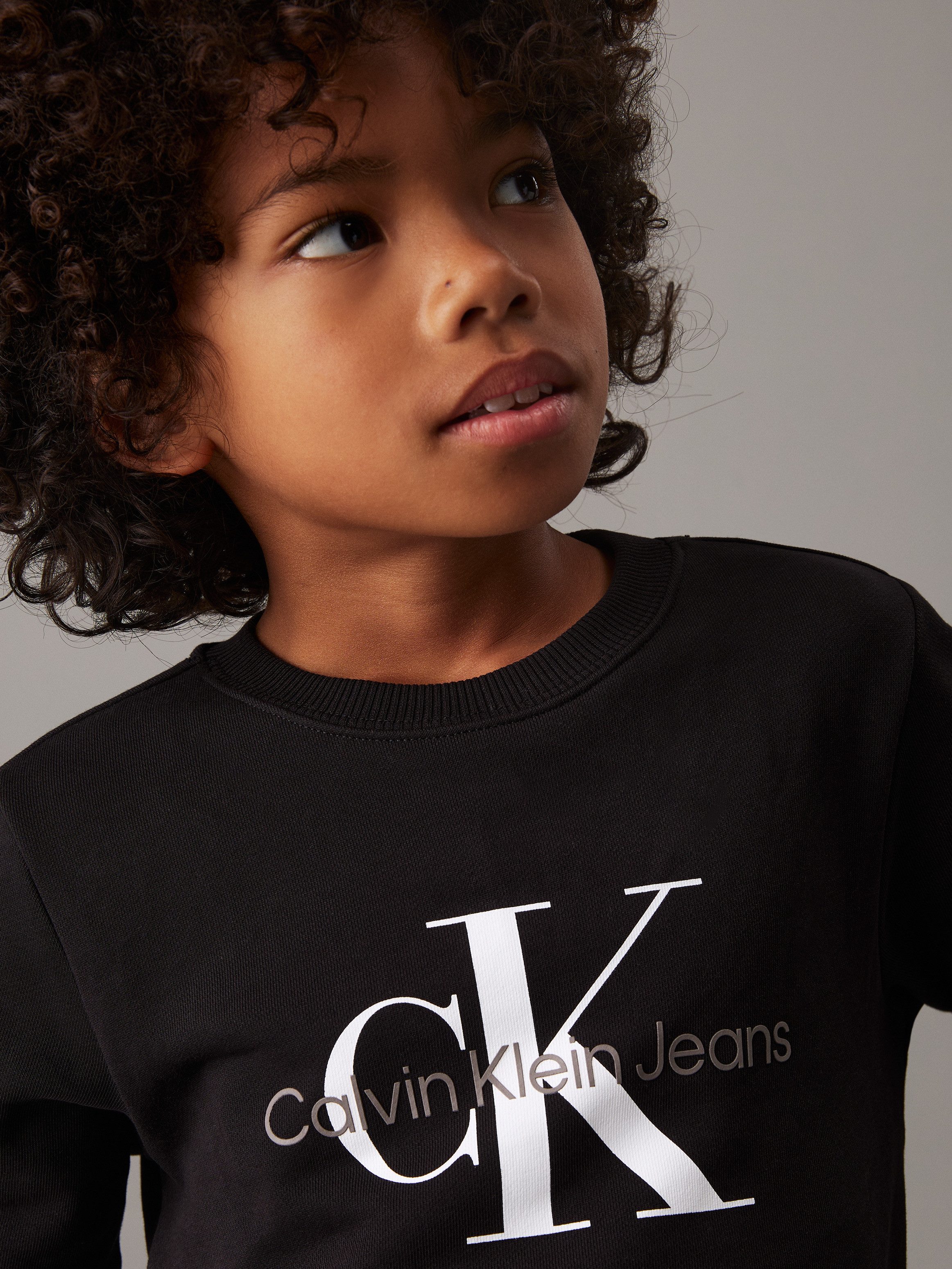 Calvin Klein Sweatshirt CK MONOGRAM TERRY CN voor kinderen tot 16 jaar en met logoprint