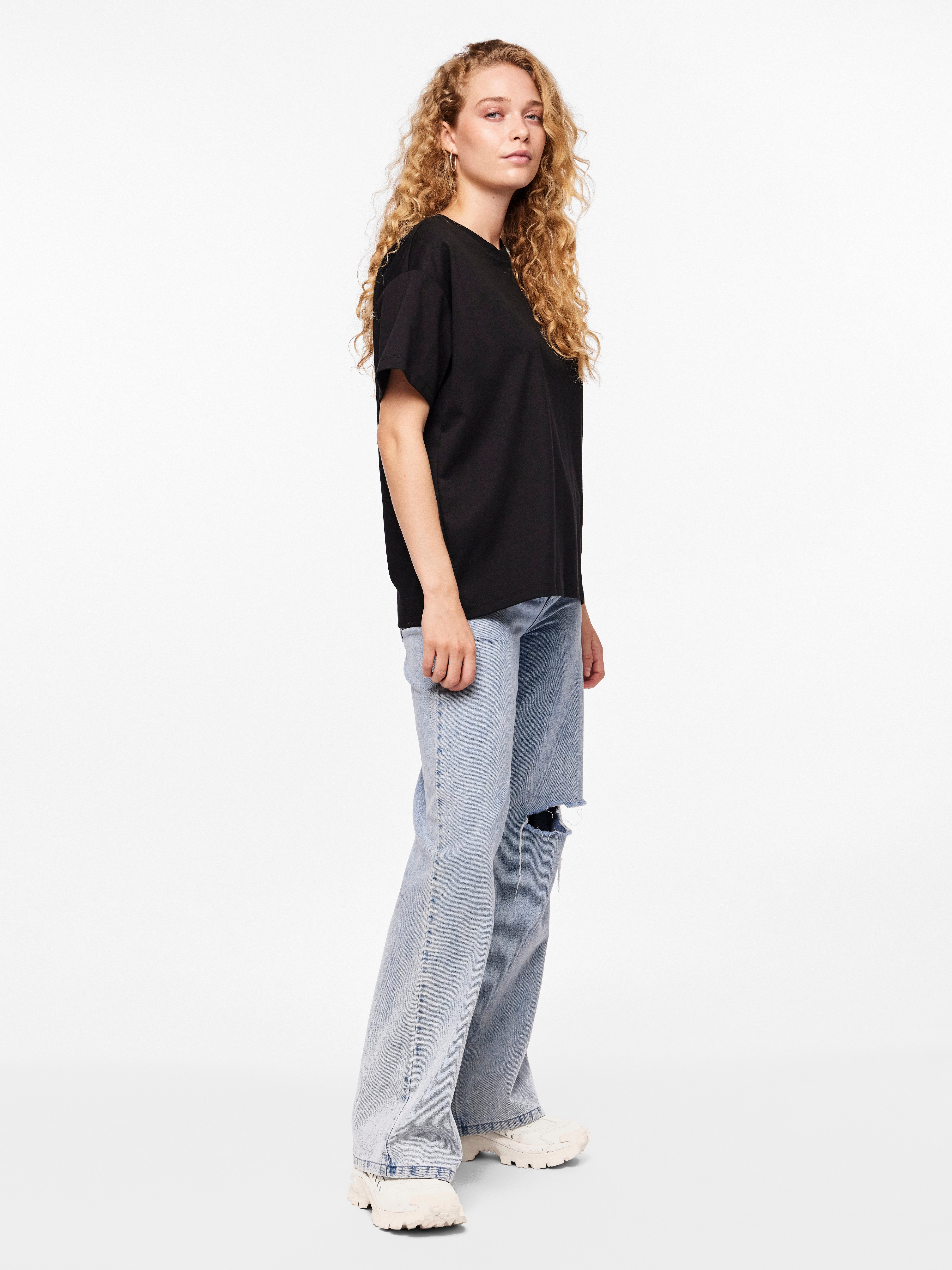 pieces Shirt met korte mouwen PCSKYLAR SS OVERSIZED TEE NOOS