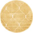 myflair moebel  accessoires hoogpolig vloerkleed temara shag geweven, ruitendesign, zacht  behaaglijk, ideaal in de woonkamer  slaapkamer geel