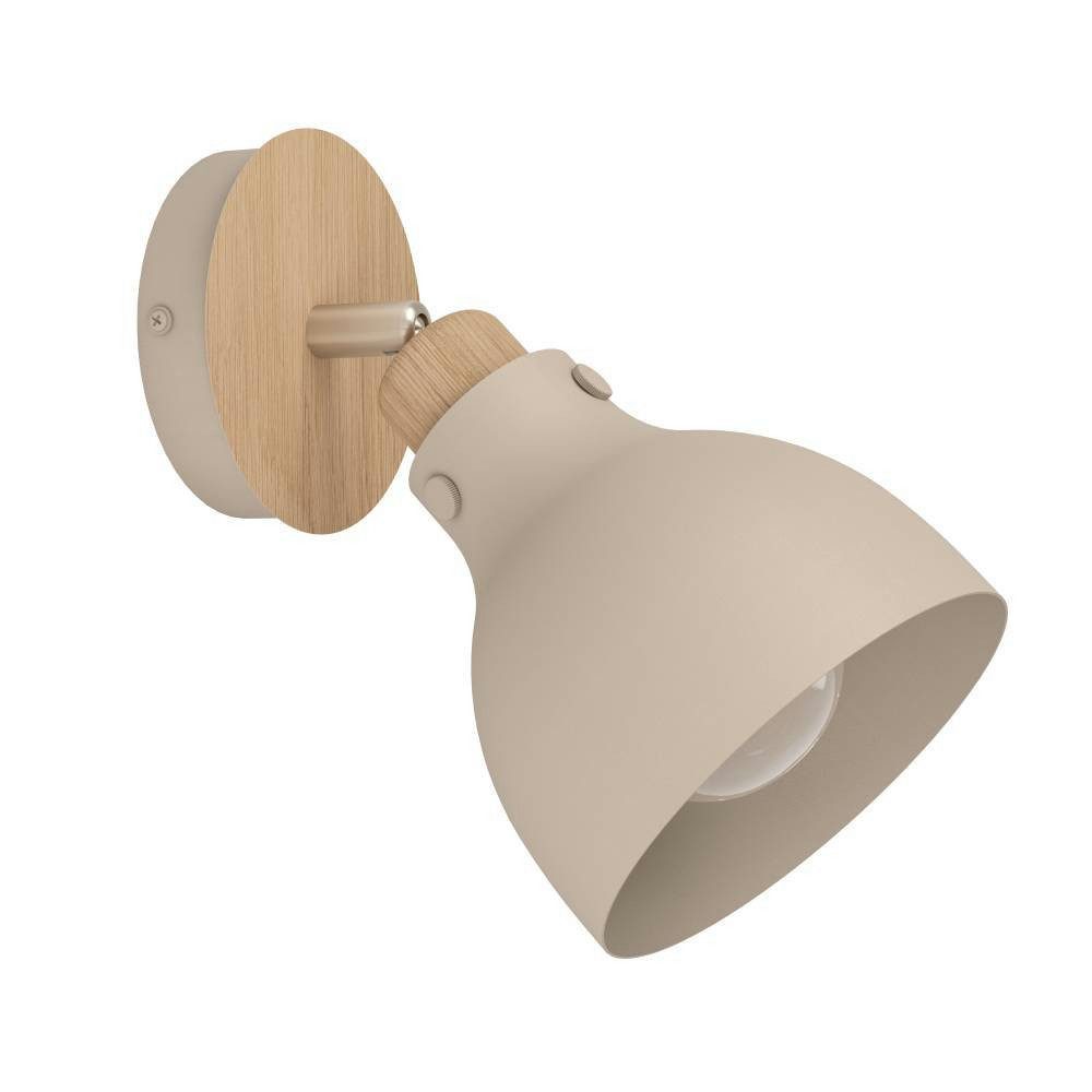 EGLO Plafondspot ARRECIFE Wandspot, staal, E27, IP20, slaapkamerlamp, hal lamp (1 stuk)