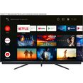tcl qled-tv 75c815x1, 189 cm - 75 ", 4k ultra hd, smart tv, geïntegreerde onkyo soundbar | android tv spraakafstandsbediening zwart