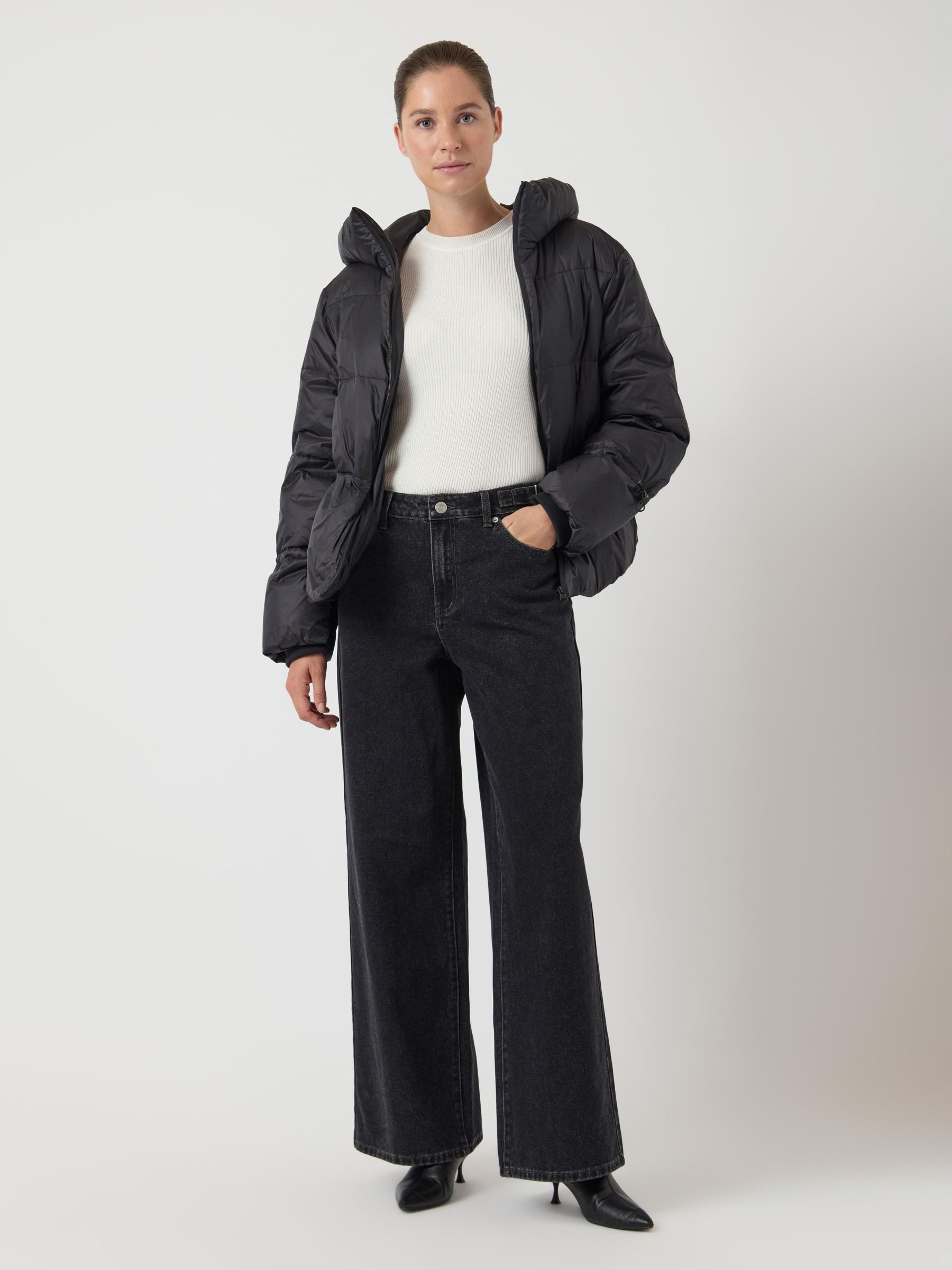 Y.A.S Gewatteerde jas YASPOPPEL DOWN BLEND JACKET S. NOOS