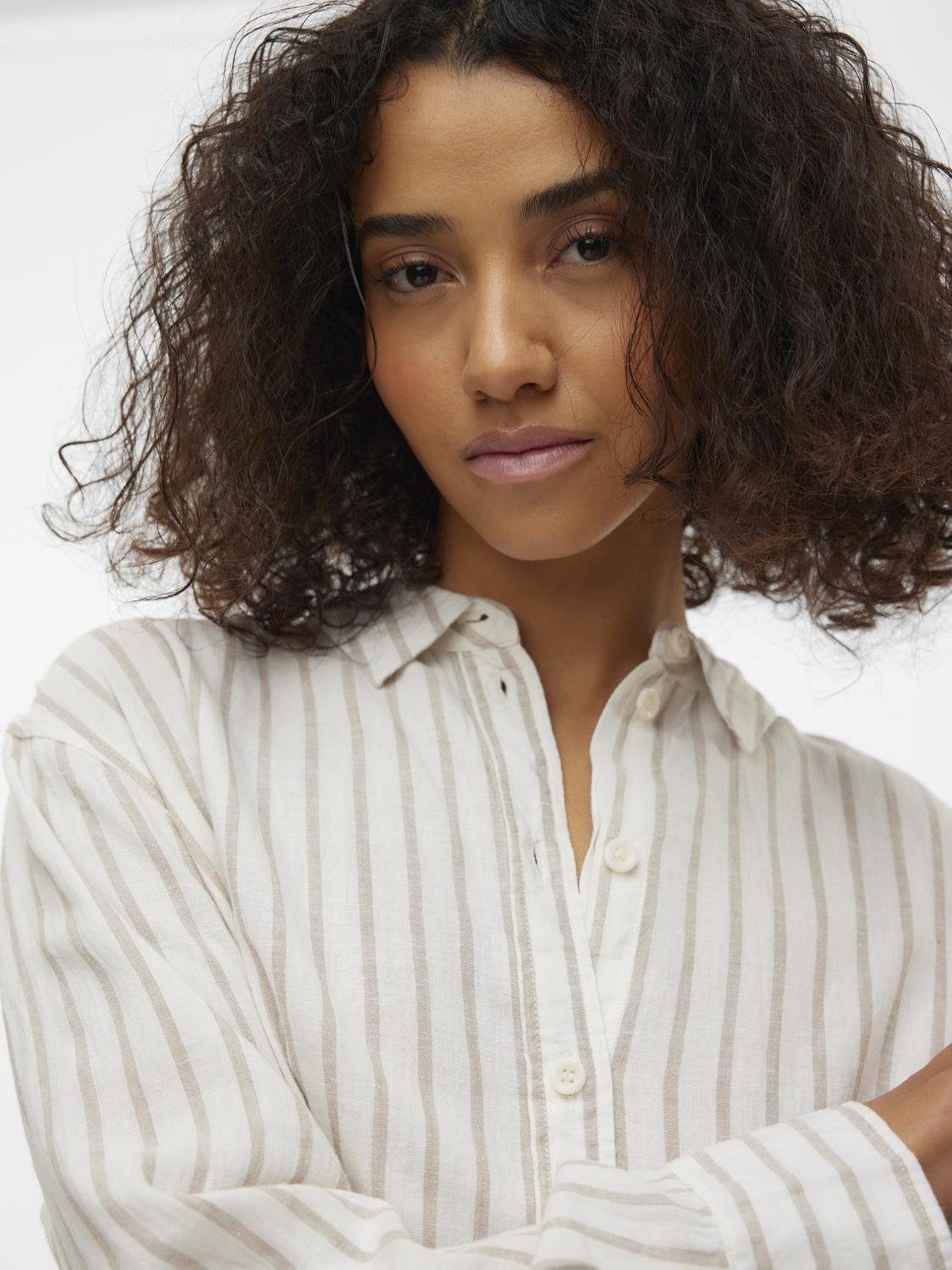 Vero Moda Overhemdblouse VMLINN LINEN LS SHIRT WVN NOOS hoogwaardige kwaliteit met linnen