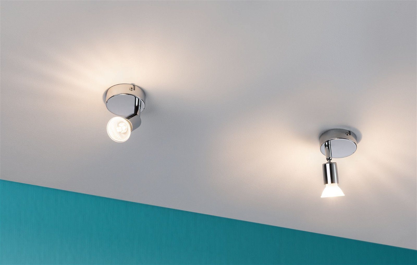 Paulmann Wandlamp Carolina Spotlight IP44 max. 1x10W chroom 230V metaal, GU 10 (1 stuk)