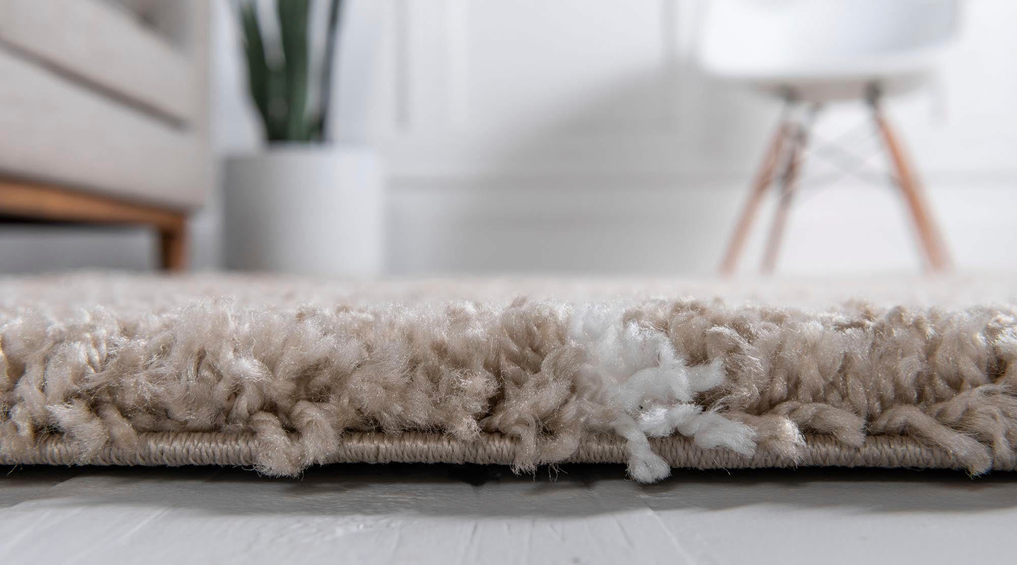 Myflair Möbel & Accessoires Hoogpolig vloerkleed Temara shag voorraadopruiming geweven, scandi design, ideaal in de woonkamer & slaapkamer