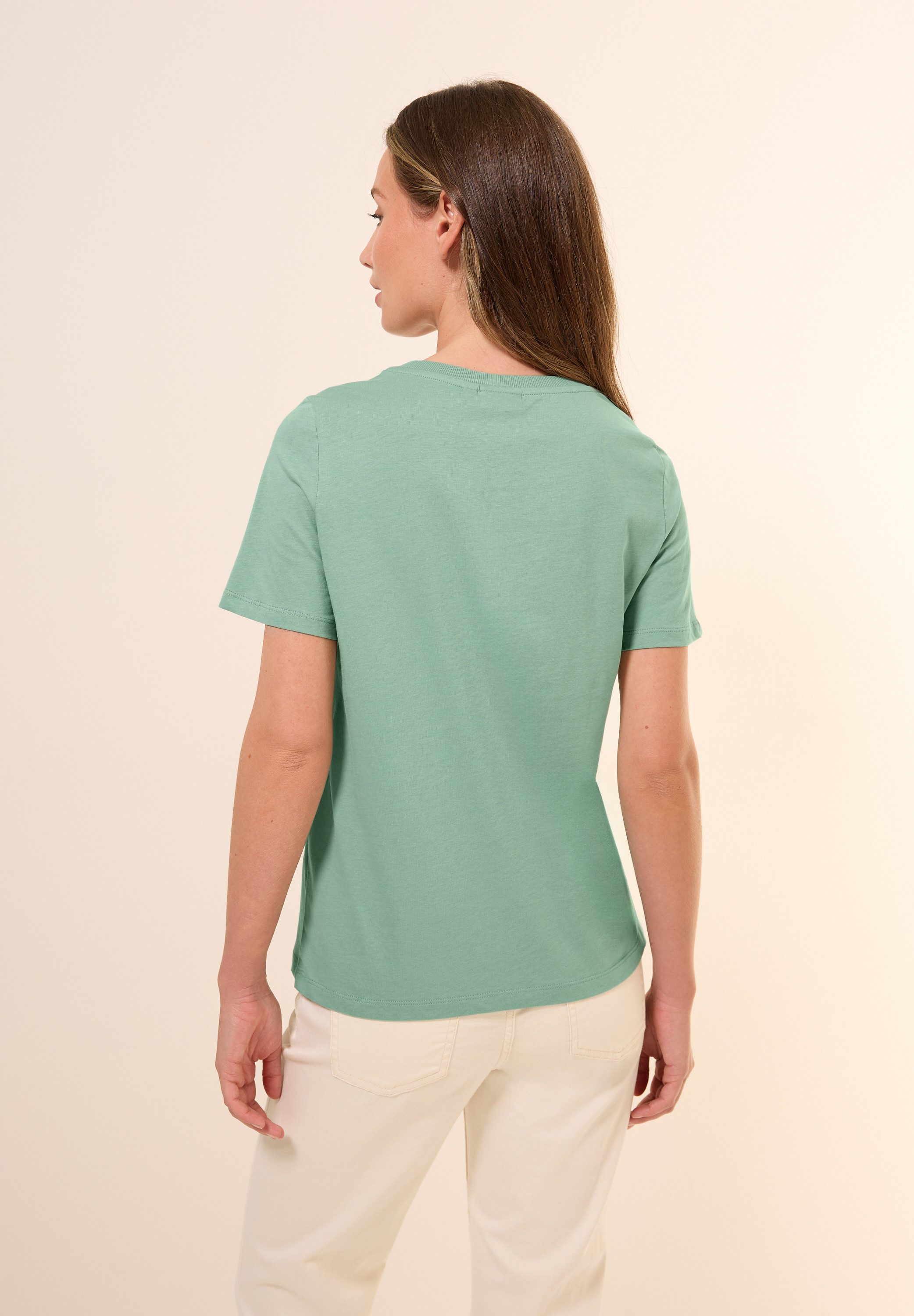 Cecil T-shirt met folieprint