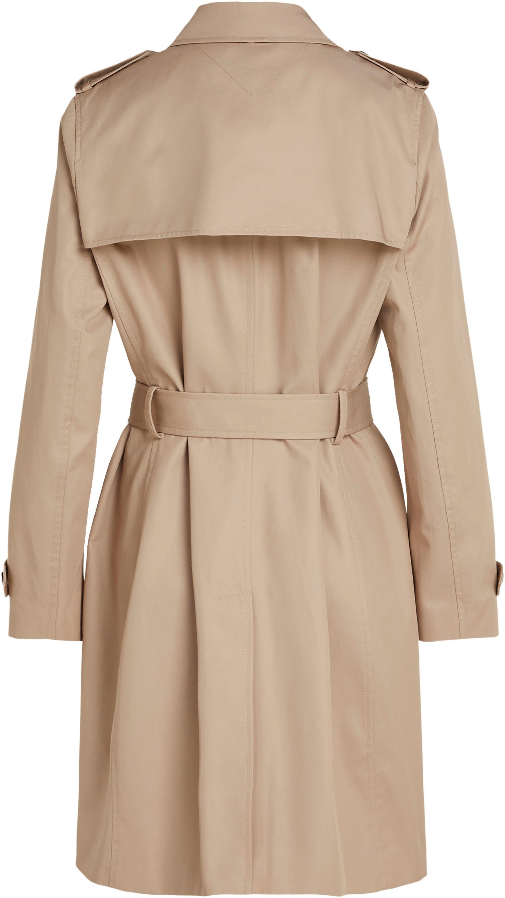 Tommy Hilfiger Trenchcoat COTTON DB SLIM FIT TRENCH met de kenmerkende trenchdetails