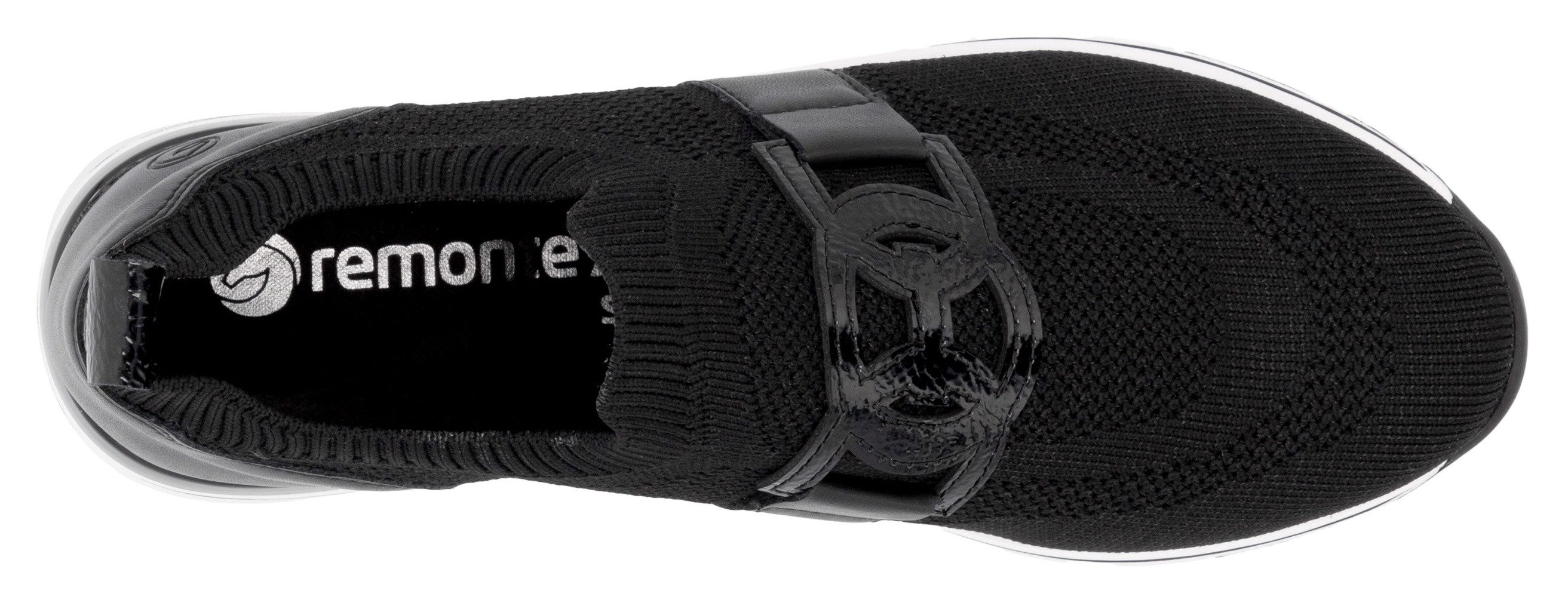 Remonte Slip-on sneakers , vrijetijdsschoen, lage schoen, slipper met elastische band aan de schacht
