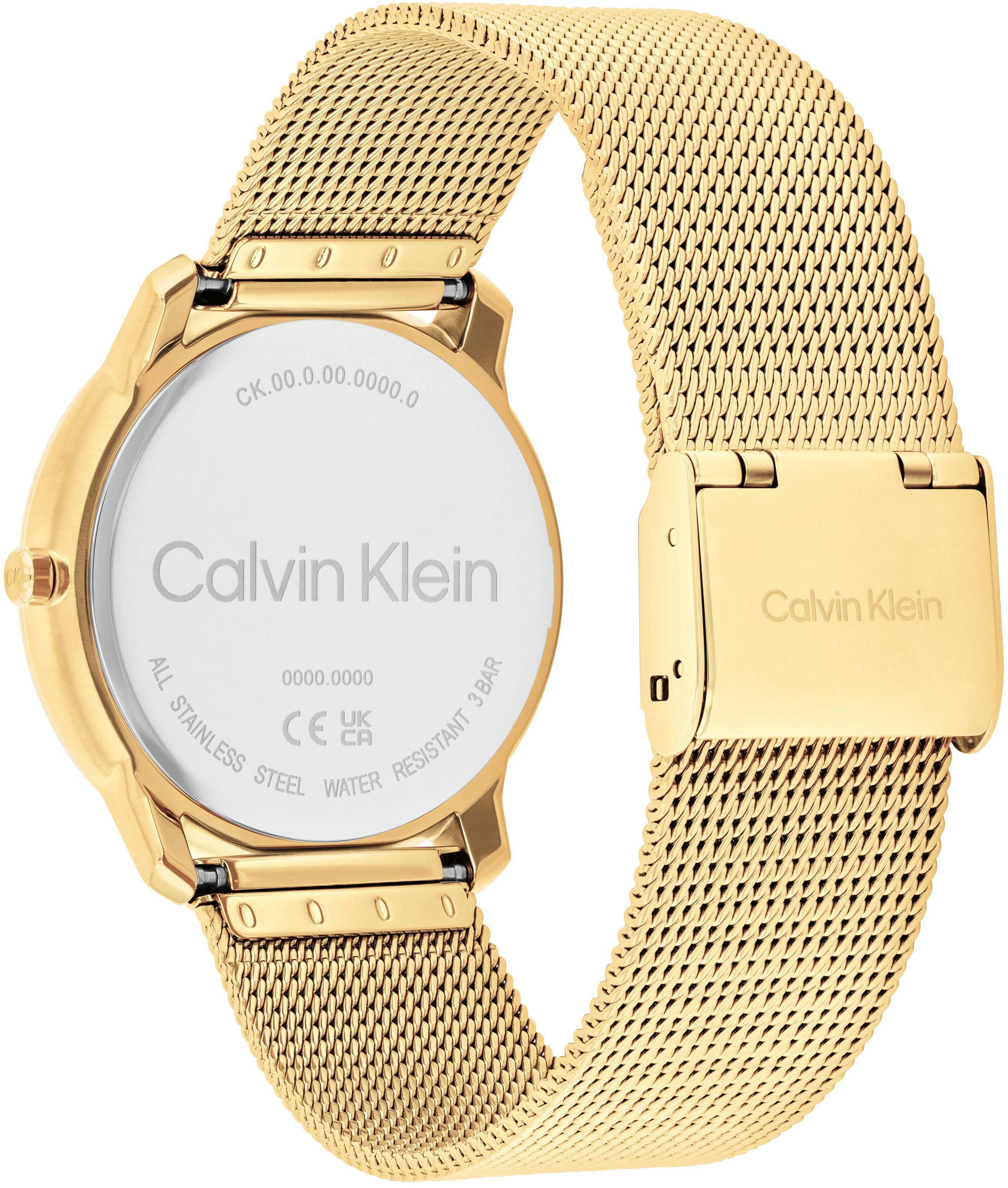 Calvin Klein Kwartshorloge CK ICONIC 35 mm Horloge, dameshorloge, stalen band, analoog