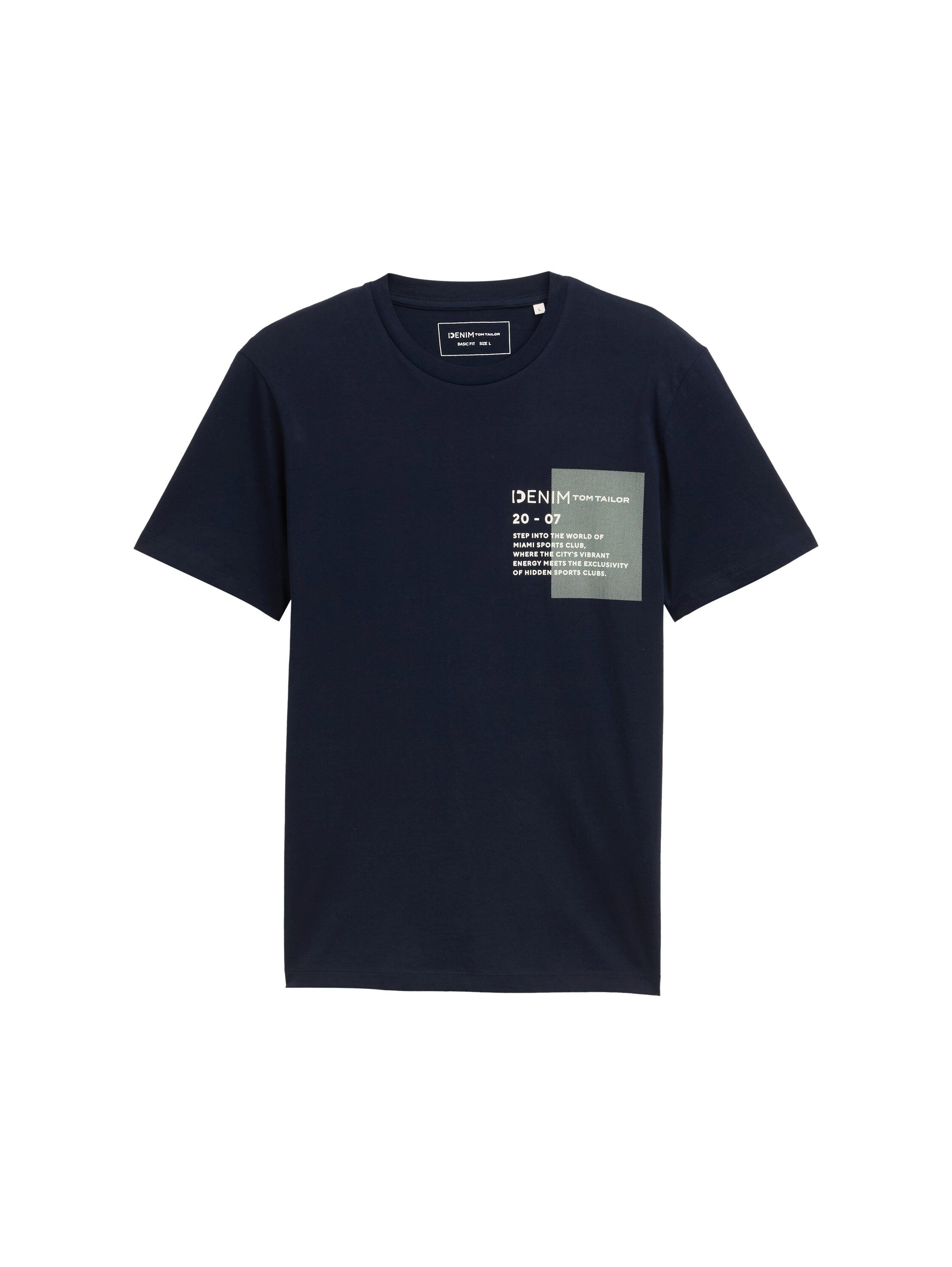 Tom Tailor Denim T-shirt met verschillende logoprints