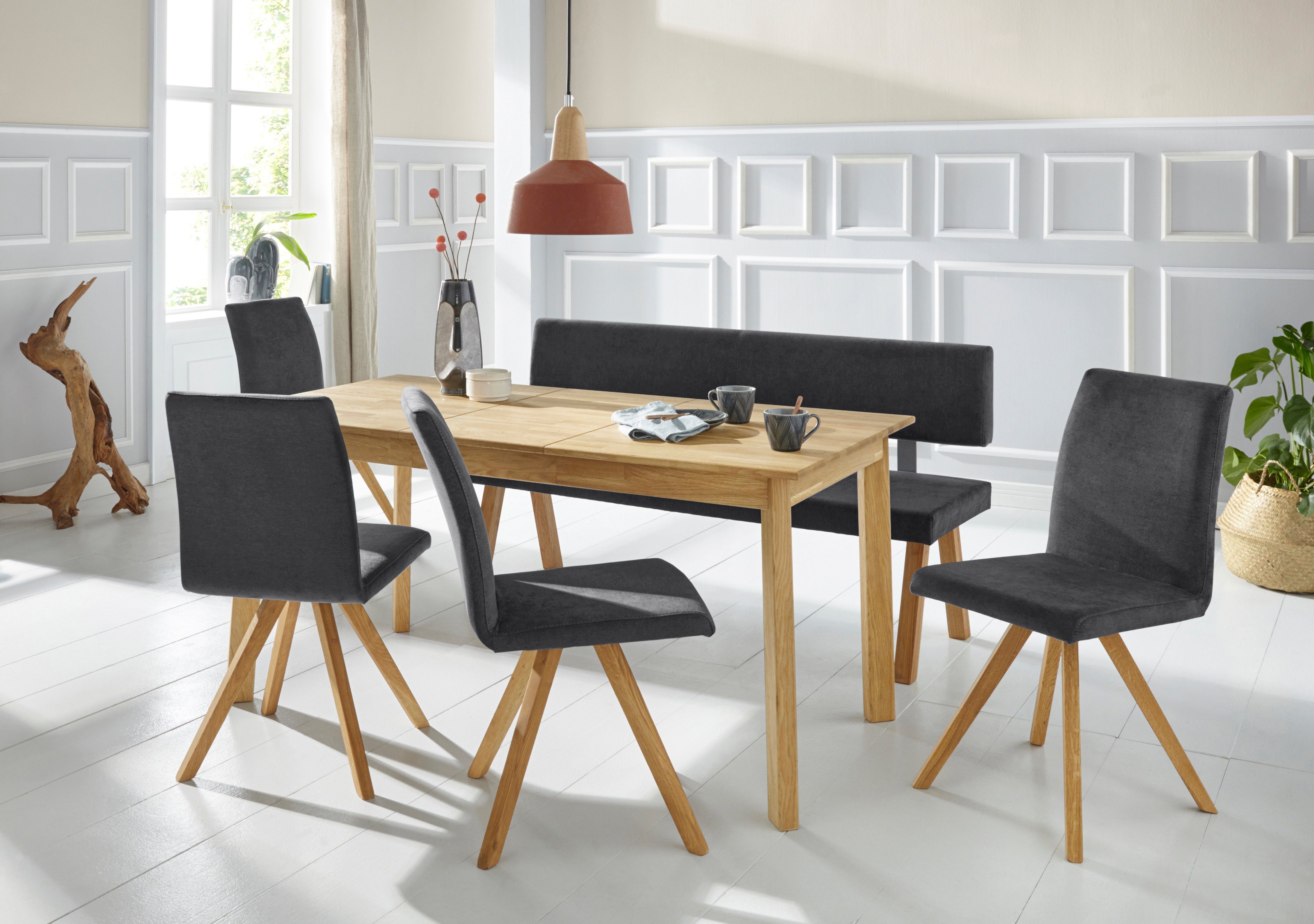 Home affaire Bank Mobilar rio met rugleuning en van massief hout