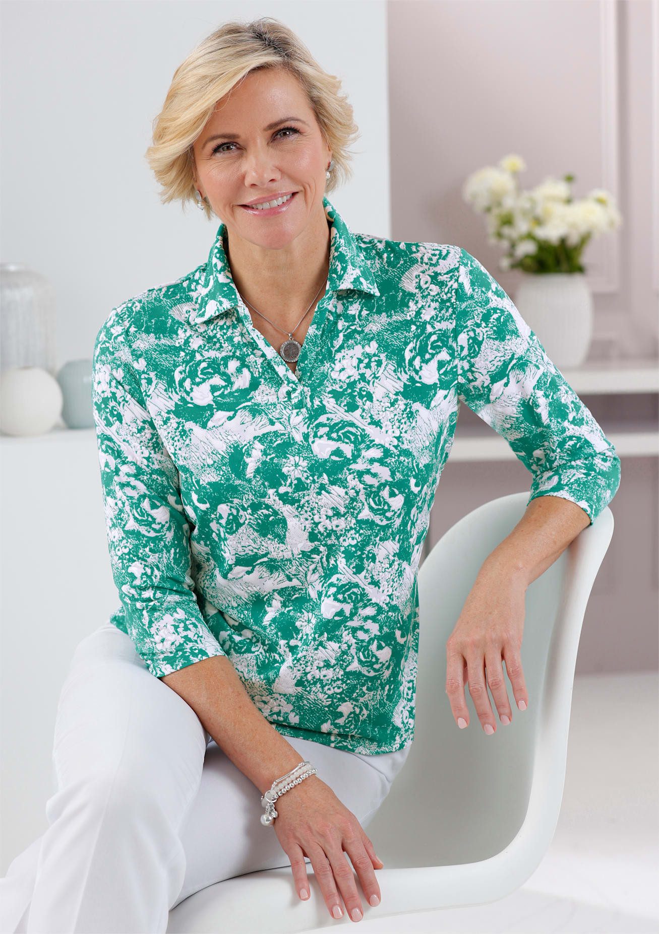 Classic Poloshirt (1-delig) dames polo's maat 48 groen