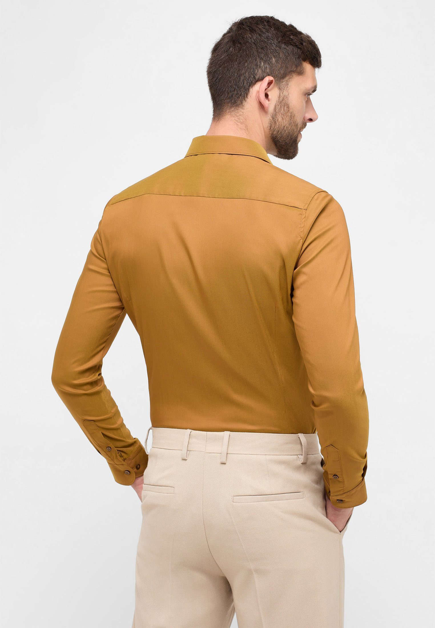 Eterna Overhemd met lange mouwen SUPER SLIM EASY IRON (gemakkelijk te strijken)
