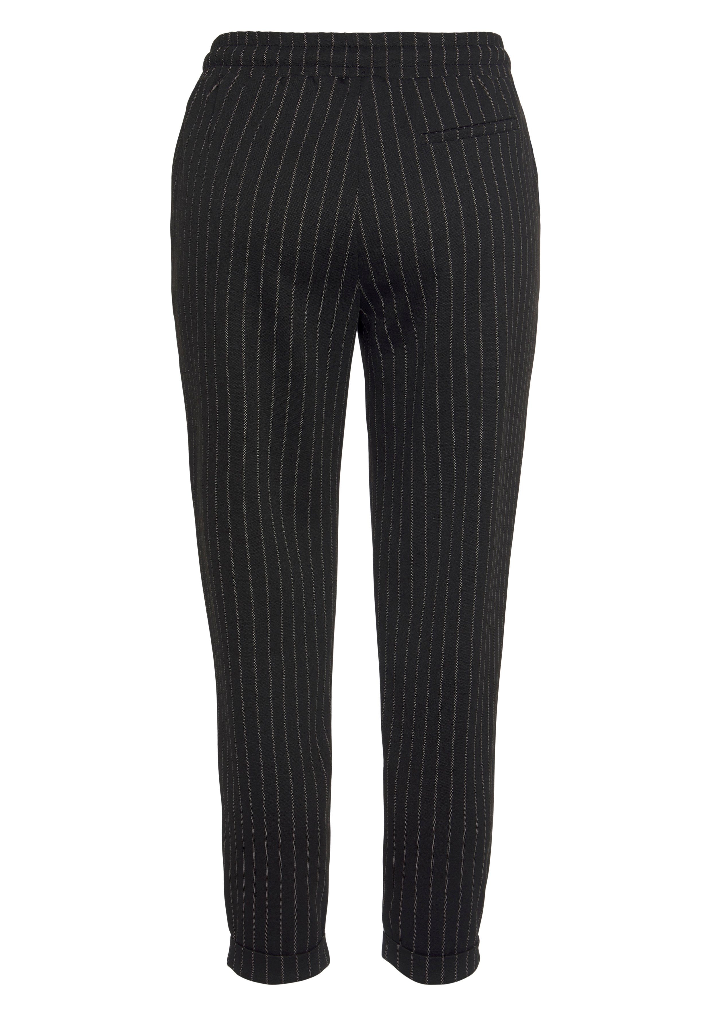 Vivance Jogpants met strepen, instapbroek, stretch