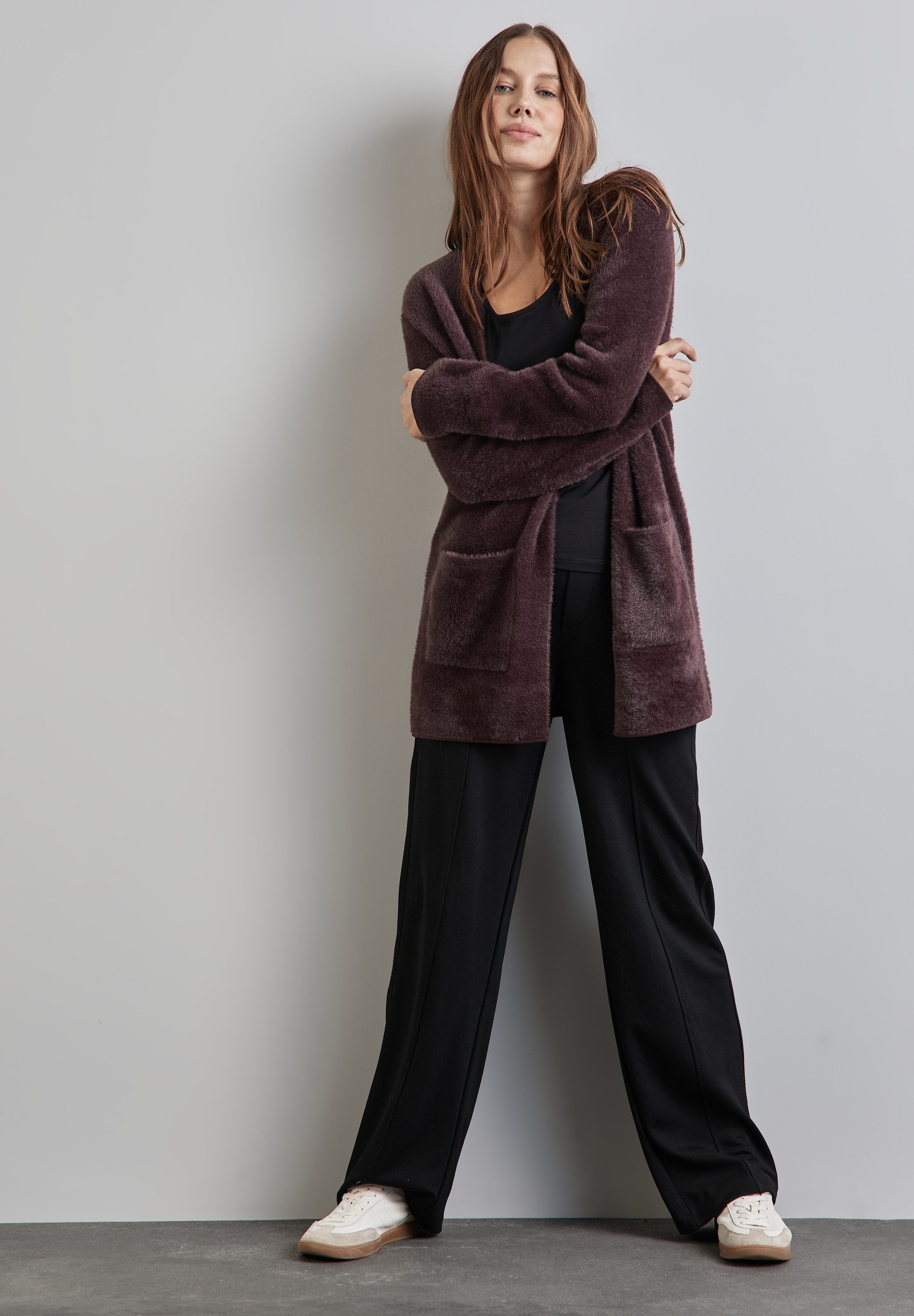 STREET ONE Cardigan lang, open te dragen