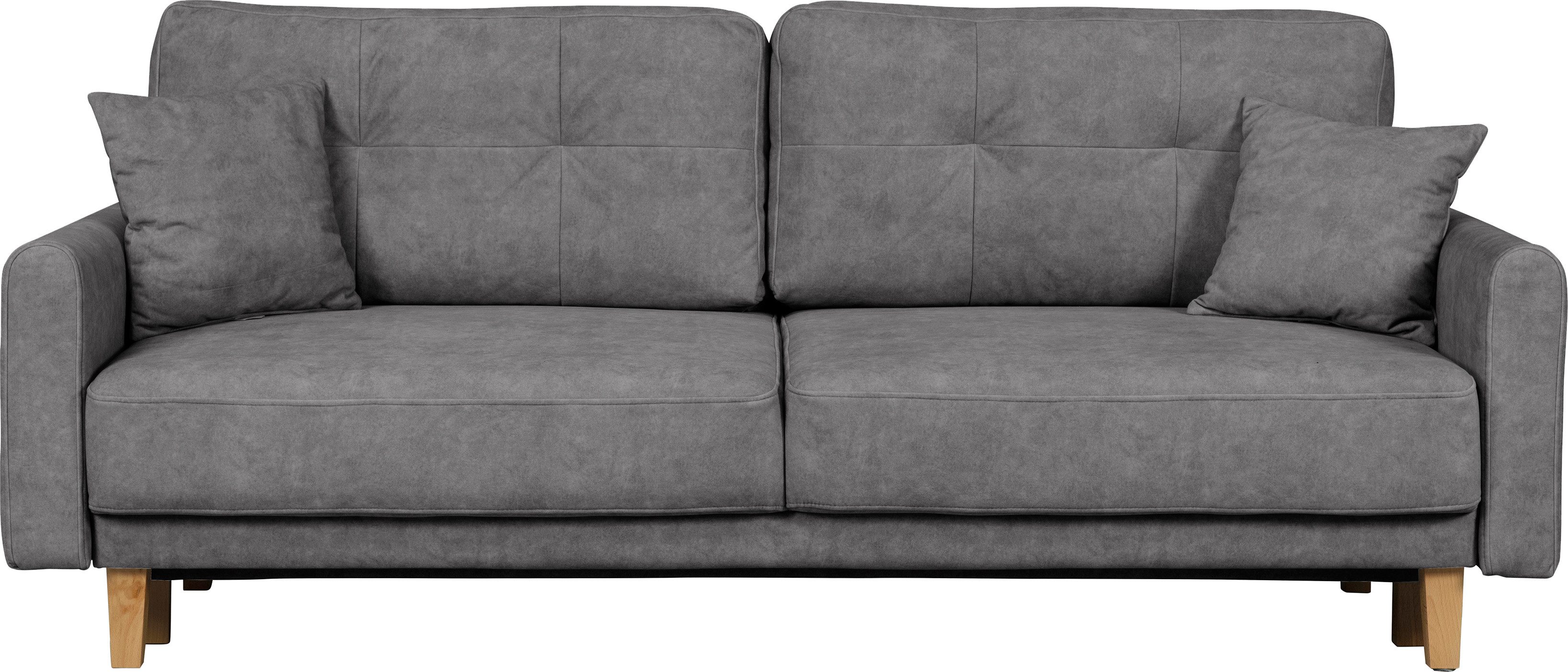 Home affaire 3-zitsbank TRIPLO optioneel slaapbank met bedlade, afmetingen B/D/H: 215/100/89 cm