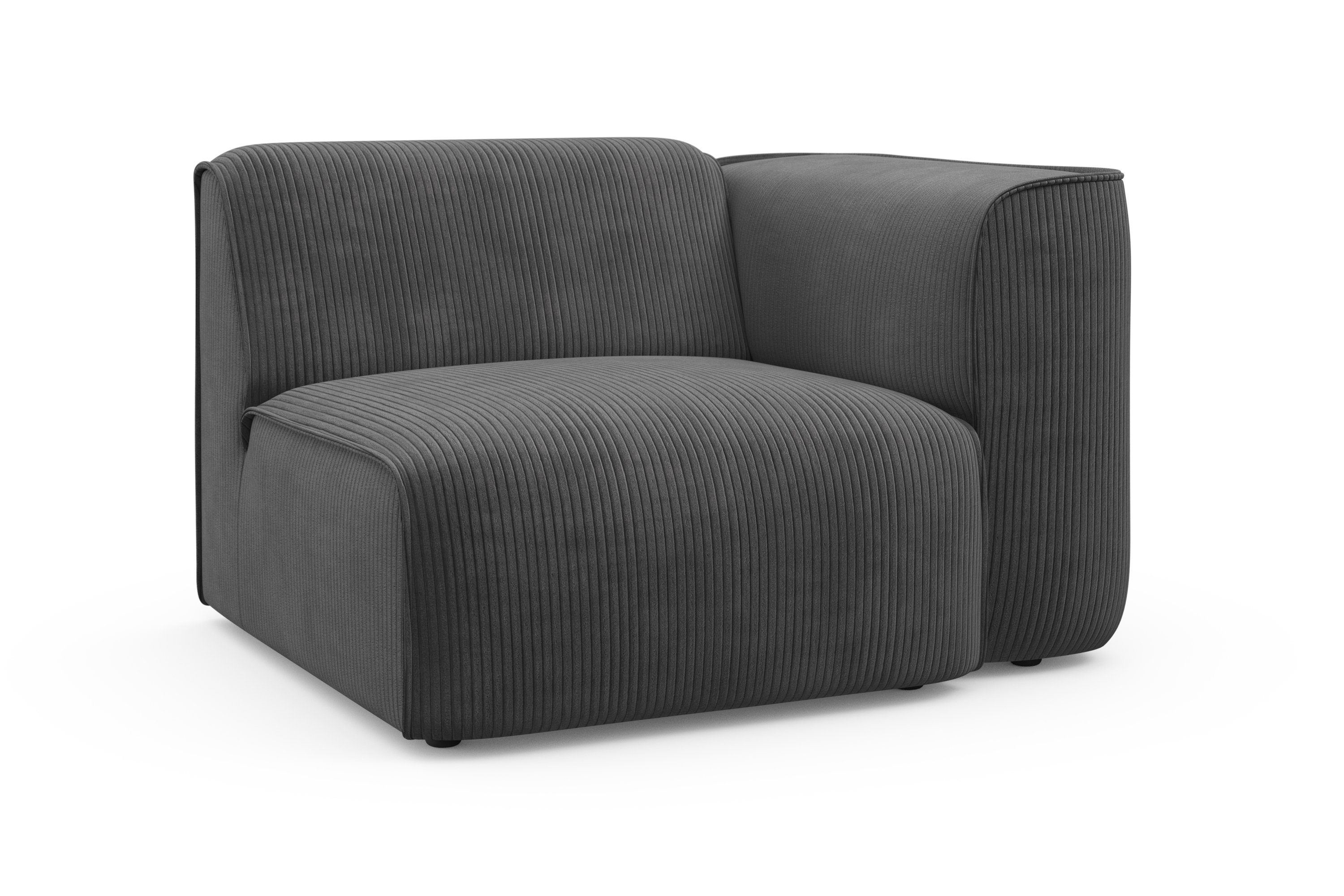 RAUM.ID Fauteuil Merid sofa-hoekelement, afmetingen B/D/H: 109/97/46 cm als module of apart te gebruiken, voor individuele samenstelling