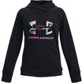 under armour hoodie rival fleece big logo hoodie zwart