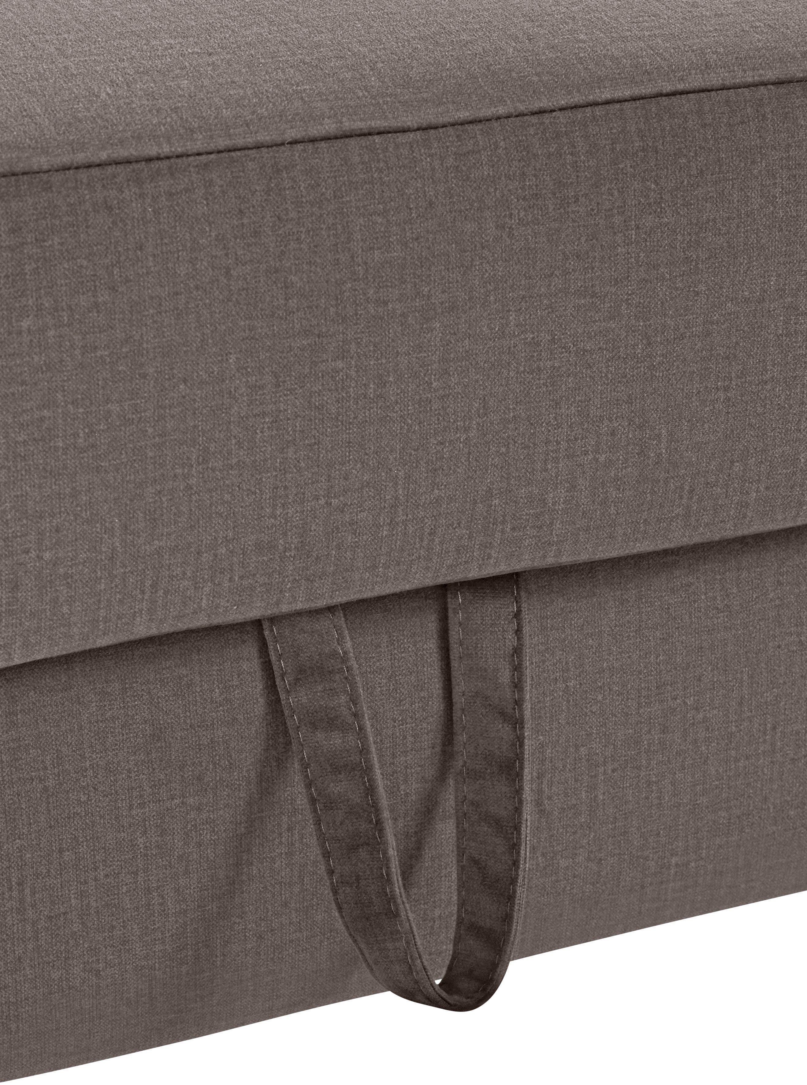 COTTA Zithoek Morven L-vorm Set bestaande uit: hoekbank met hoofdverstelling & hocker (set)