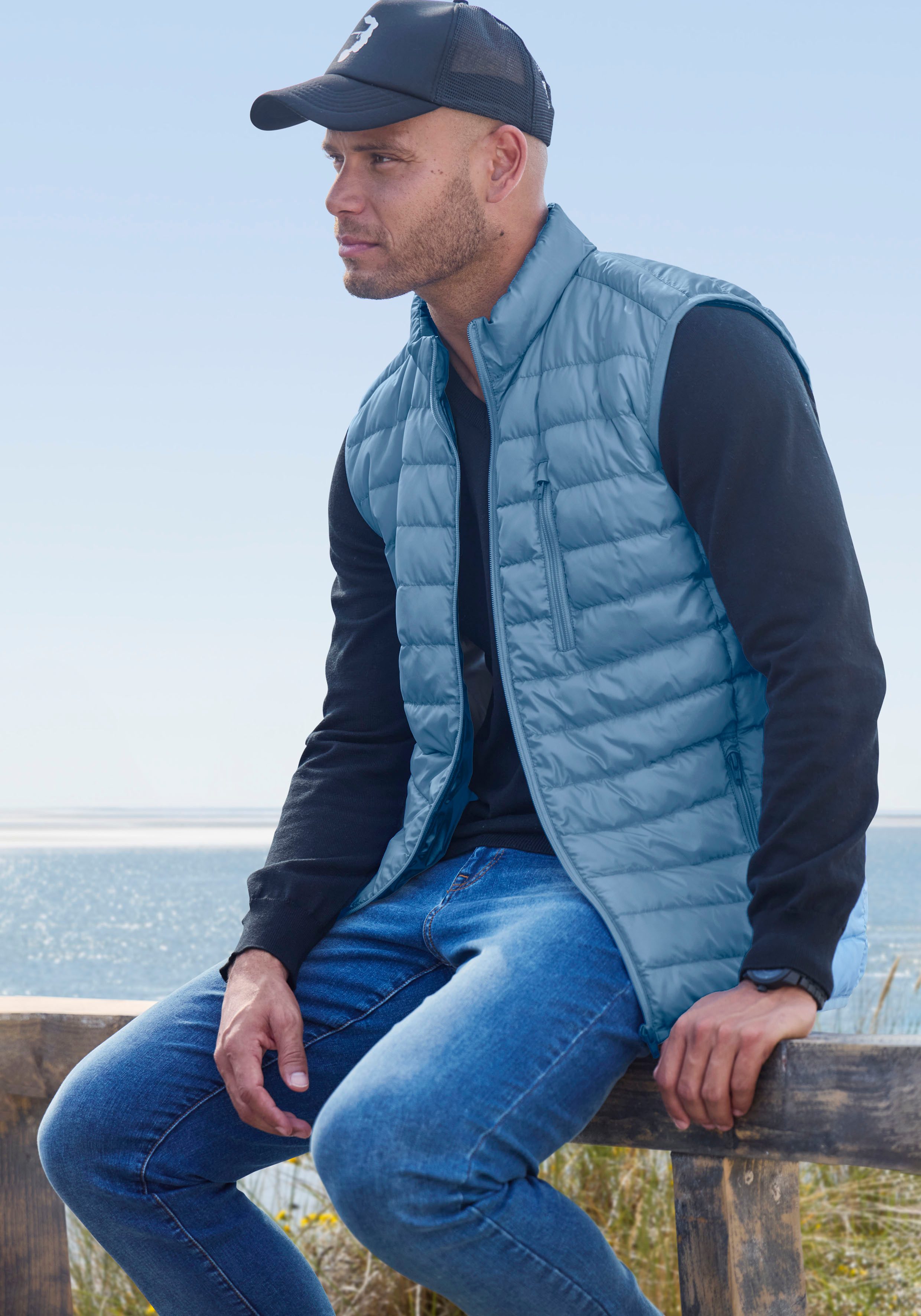 H.I.S Bodywarmer licht en goed op te bergen