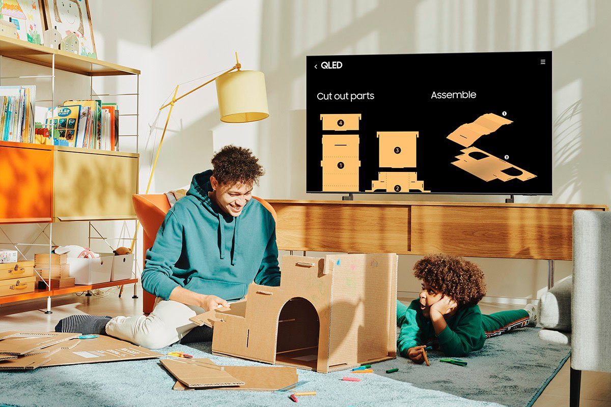 Samsung QLED-TV 43" QLED 4K Q60B (2022), 108 cm / 43", Smart TV, Quantum Processor Lite 4K, Quantum HDR, Supreme UHD-dimming