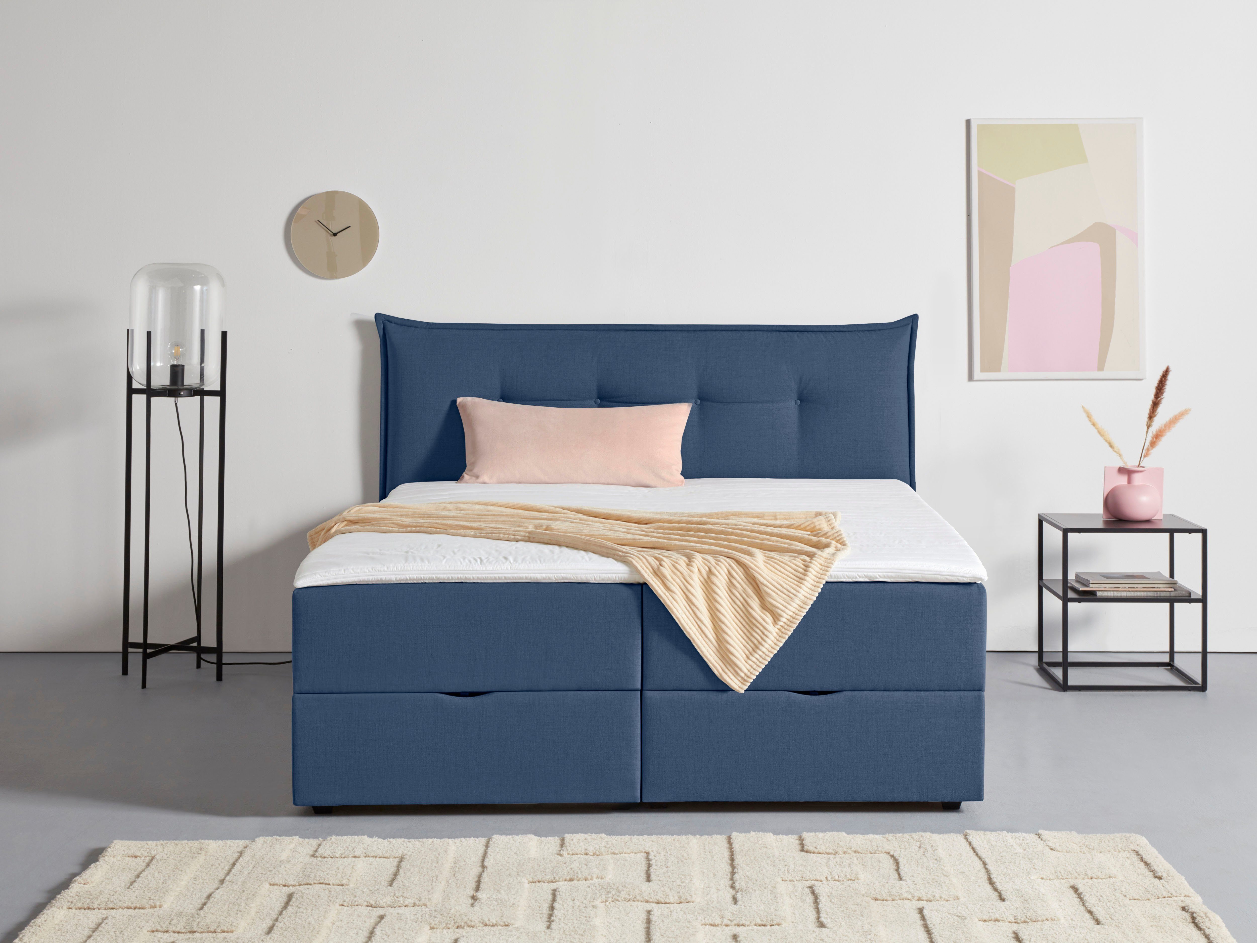 Andas Boxspring Lichtgewicht inclusief bedkist & topmatras, in 4 breedten en 2 hardheden