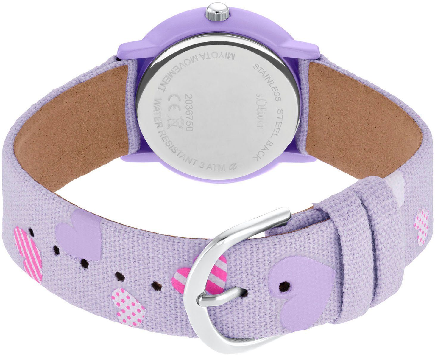 s.Oliver Kwartshorloge 2036750 Horloge, kinderhorloge, meisjes, cadeau-idee, schoolbegin, verjaardag