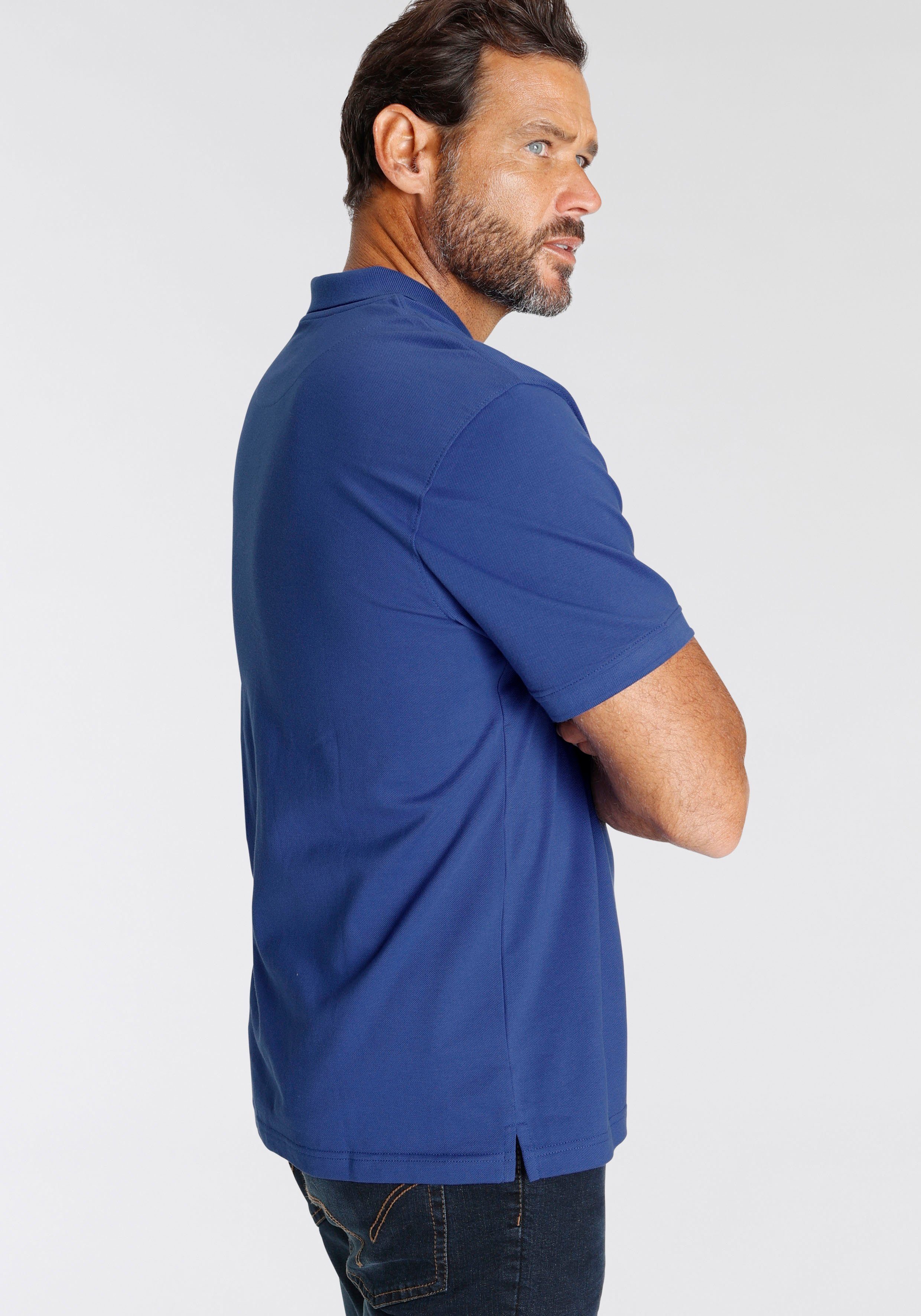 Man's World Poloshirt Korte mouwen, losse pasvorm, effen
