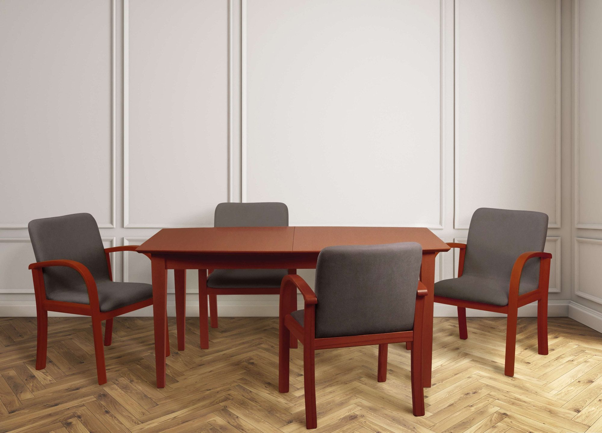 Home affaire Eetkamerstoel LINA707 Extra-comfort, vlekbestendig weefsel, massief hout (1 stuk)