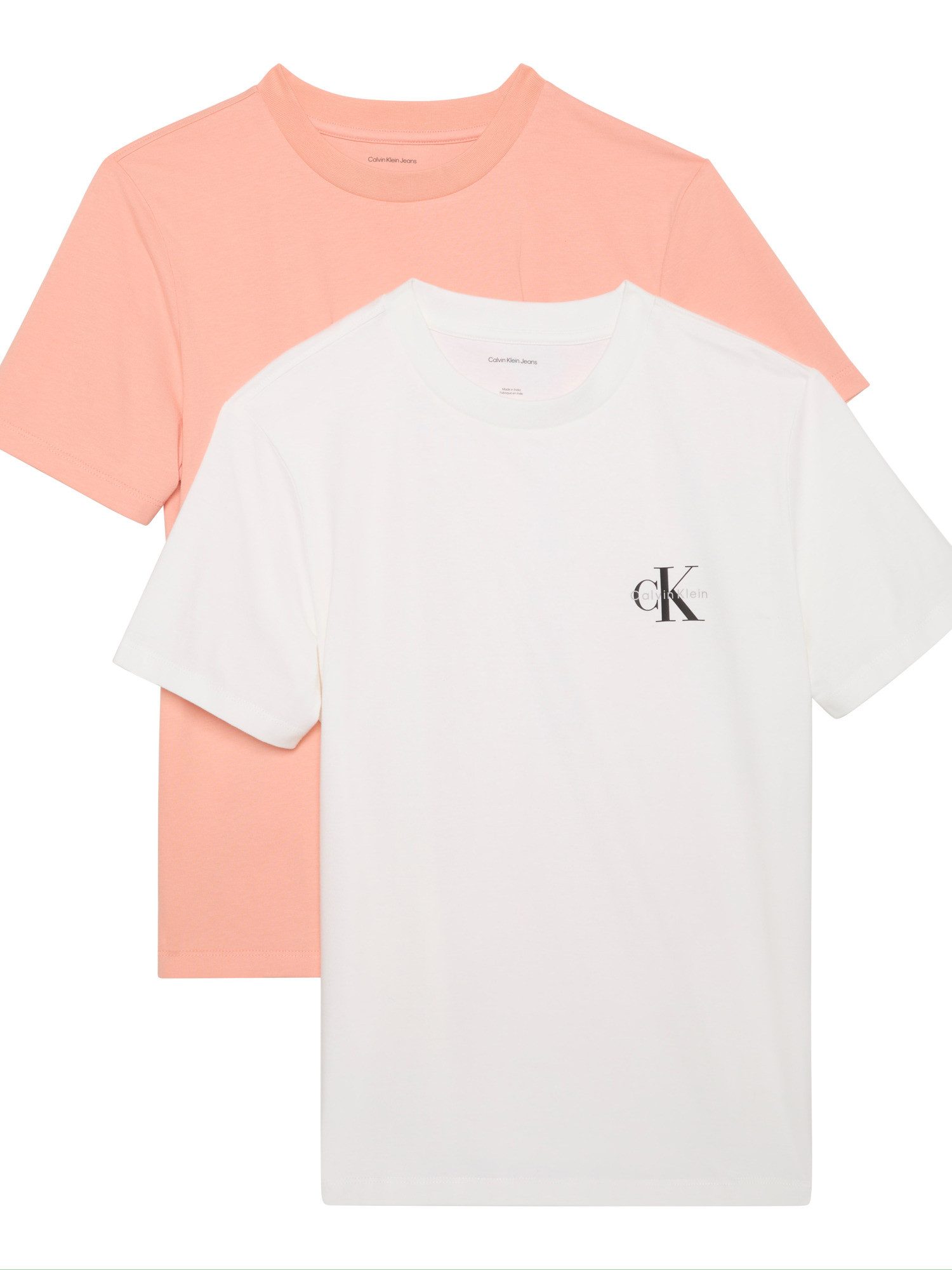 Calvin Klein T-shirt A- Logo CN 2 Pack Tee (Set van 2)