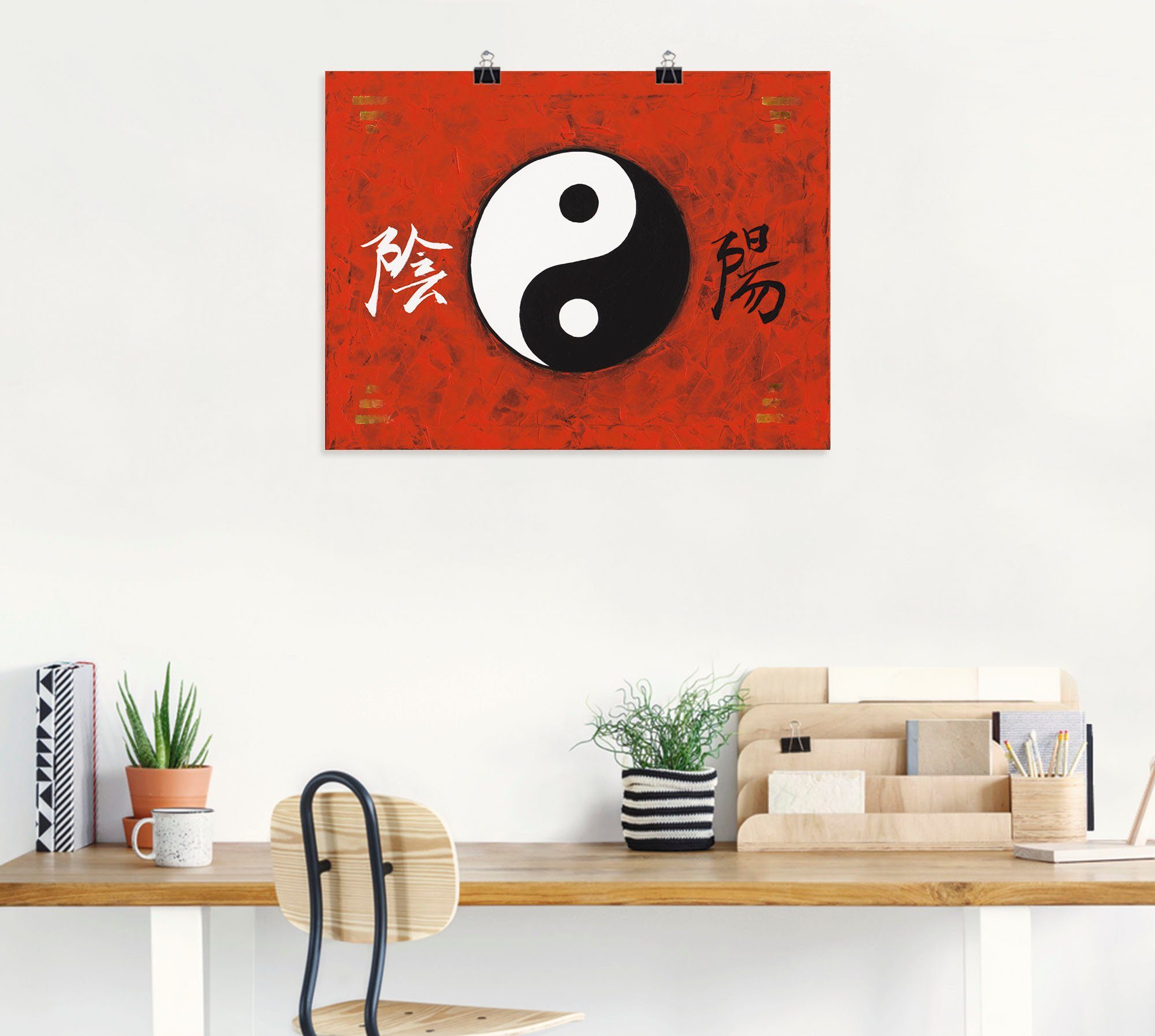 Artland Artprint Yin & Yang als artprint van aluminium, artprint voor buiten, poster in diverse formaten