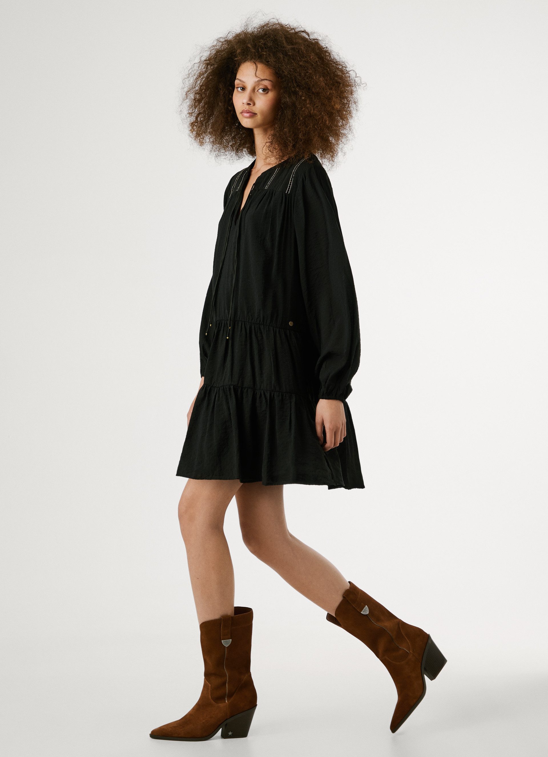 Pepe Jeans Tuniekjurk PAULE DRESS met gelaagde snit