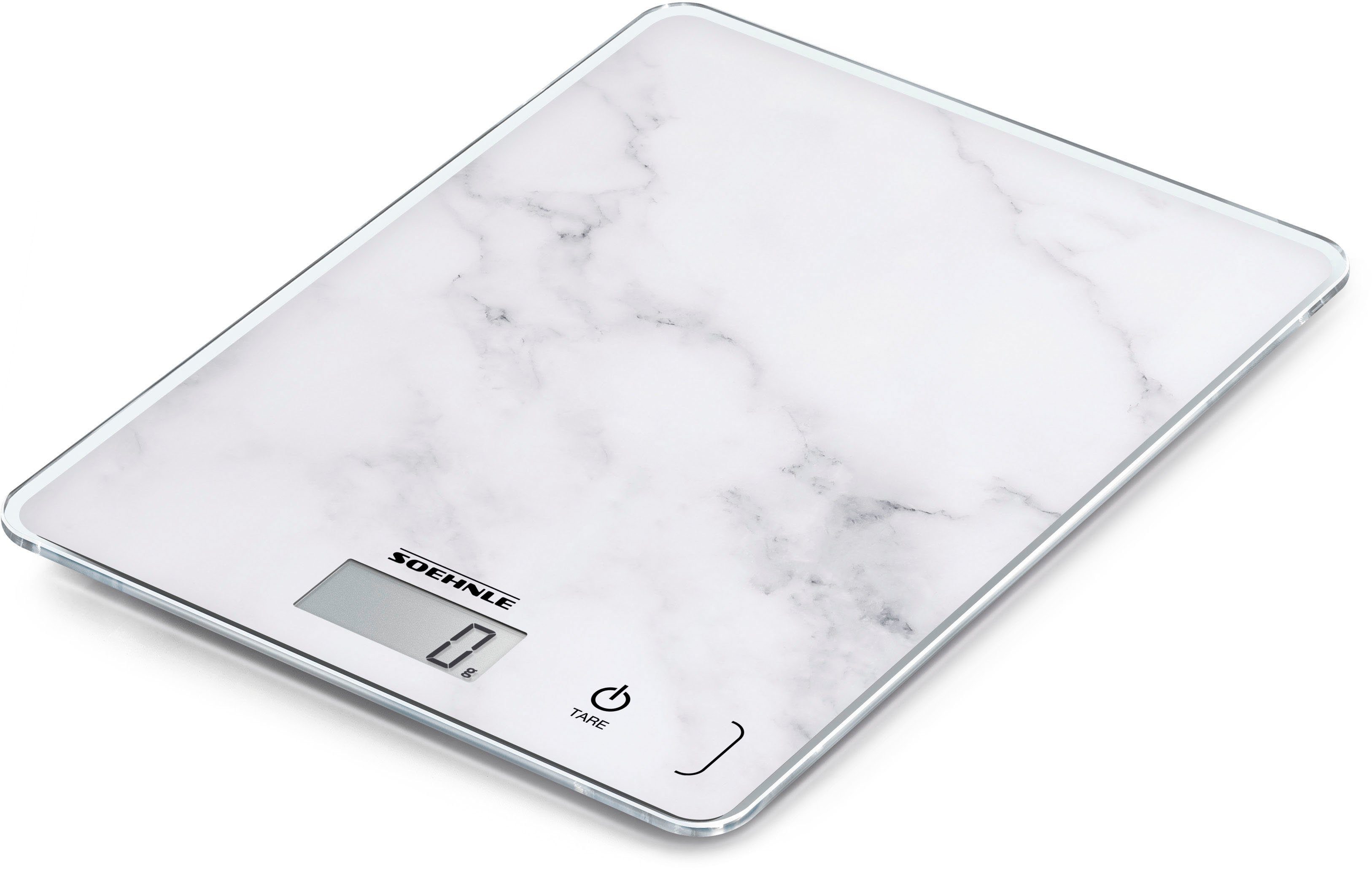 Soehnle Keukenweegschaal Page Compact 300 Marble Draagvermogen 5 kg, 1 g nauwkeurige opsplitsing