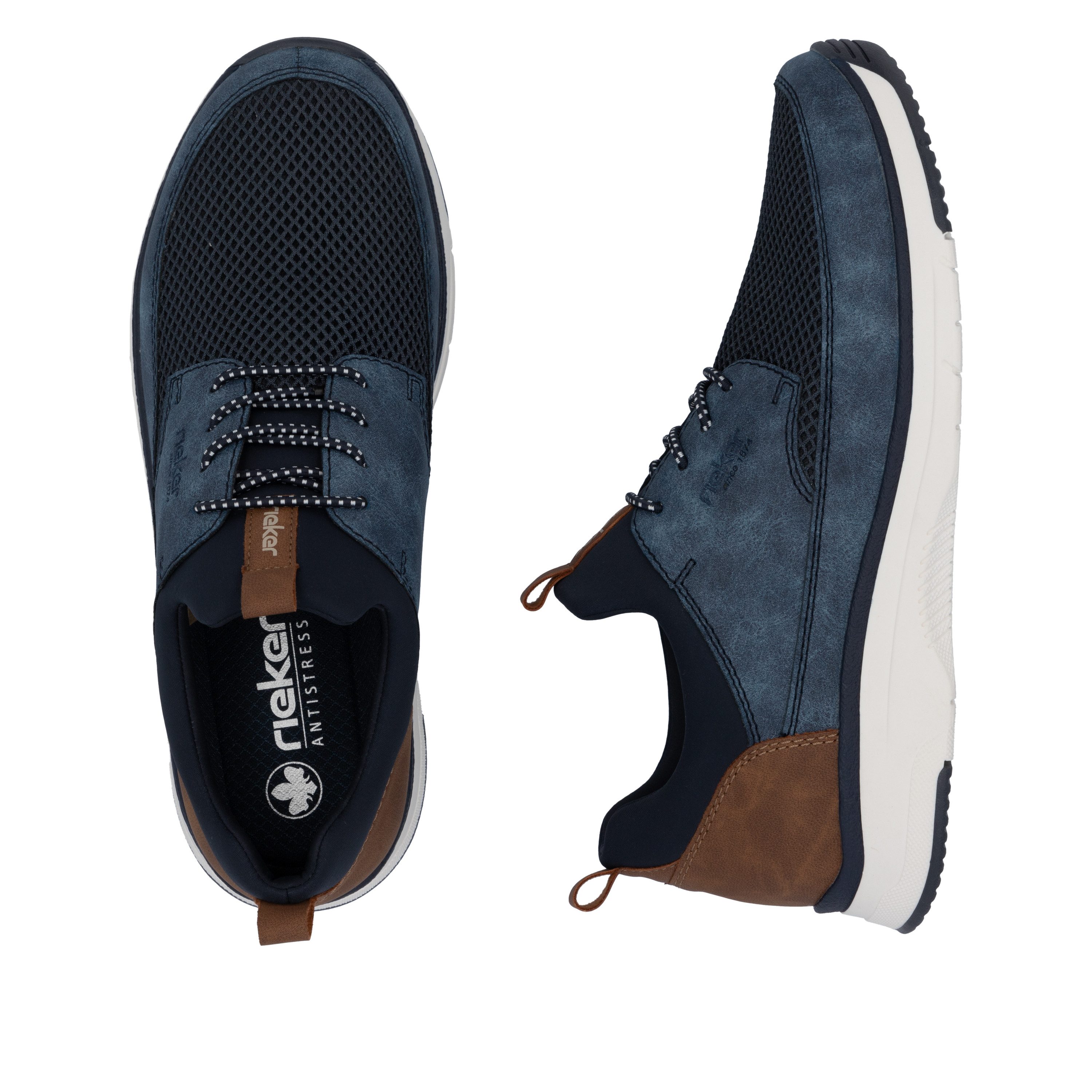 Rieker Slip-on sneakers , vrijetijdsschoen, lage schoen, instapschoen met elastiek