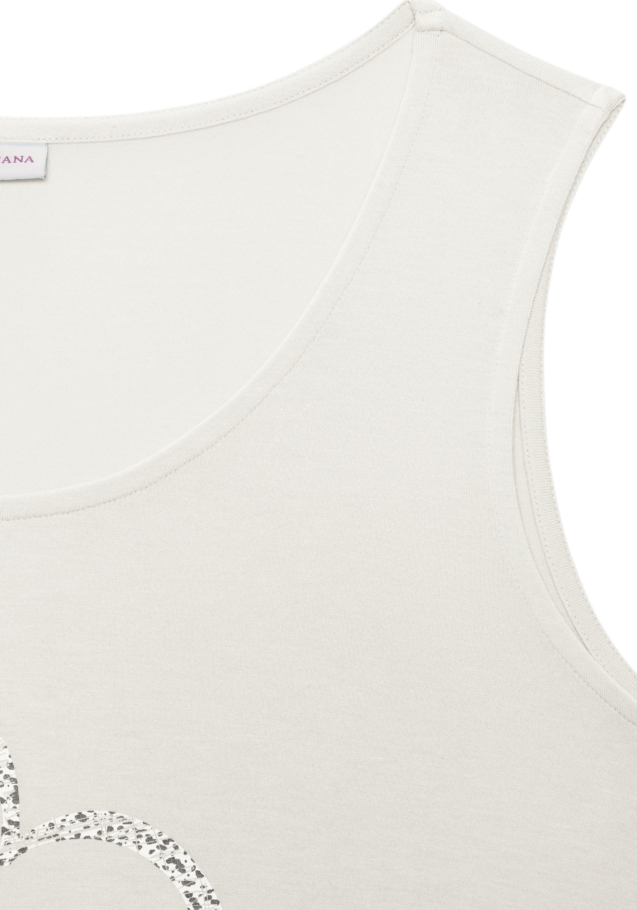 Lascana Top Met Lascana hartprint van zachte viscose-stretch