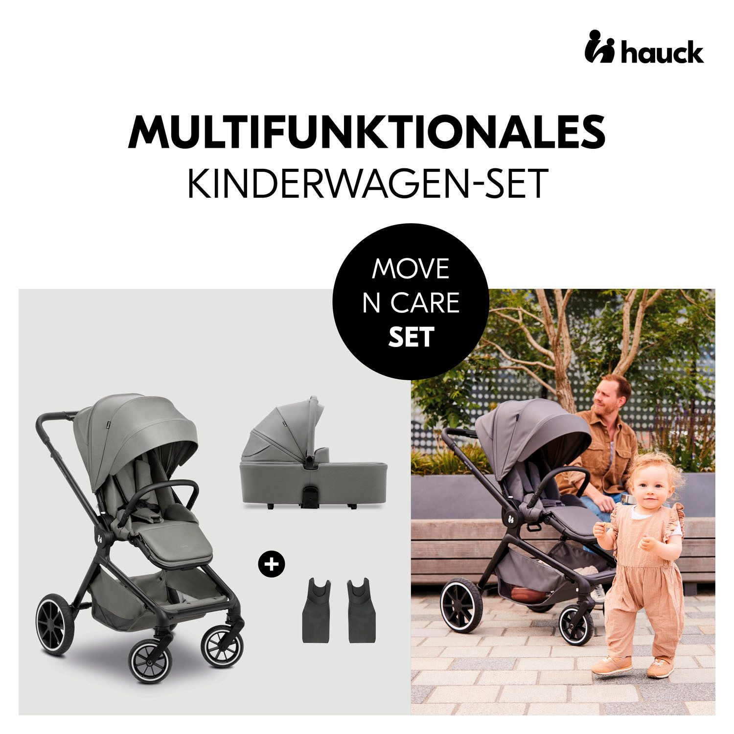 Hauck Combi-kinderwagen Move N Care Set belasting tot 22 kg (set)