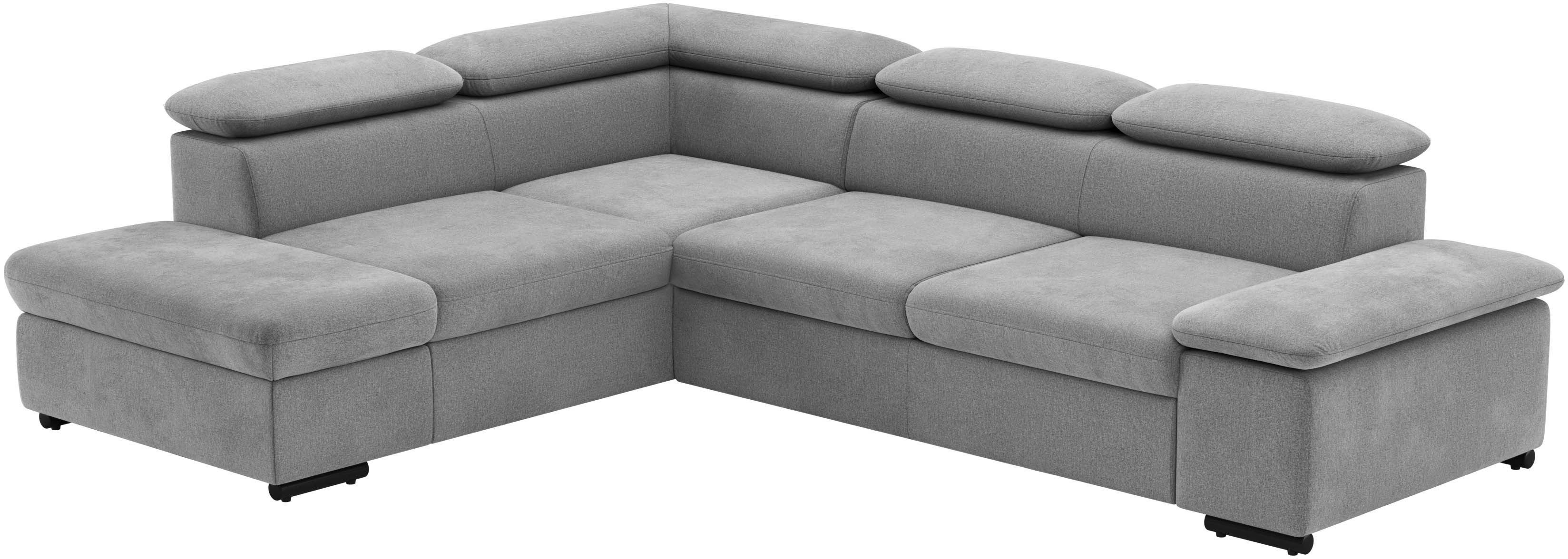 sit&more Hoekbank Alcudia L-vorm met armverstelling, optionele hoofdeindverstelling en bedfunctie