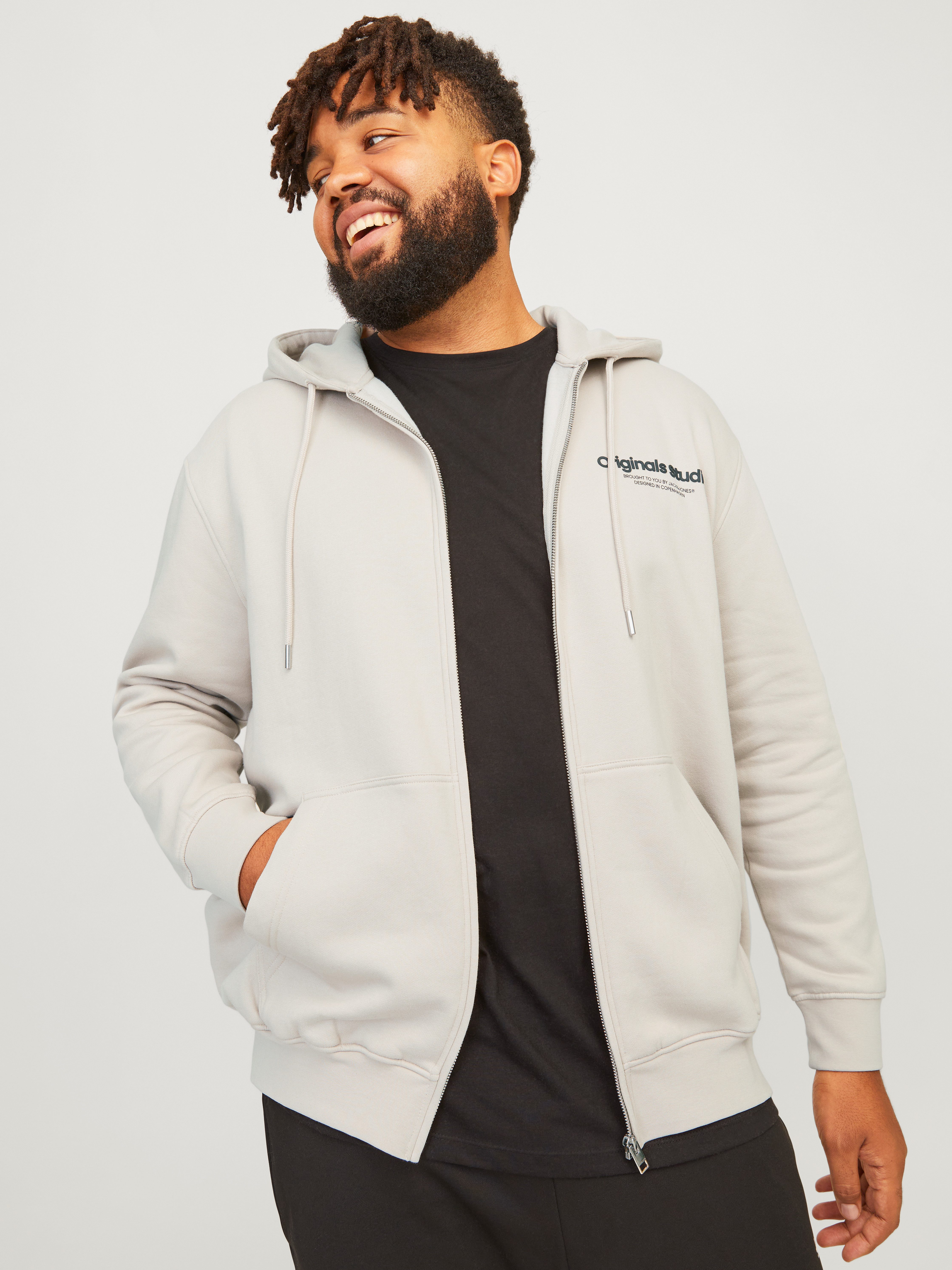 Jack & Jones PlusSize Capuchonsweatvest JORVESTERBRO SWEAT ZIP HOOD NOOS PLS