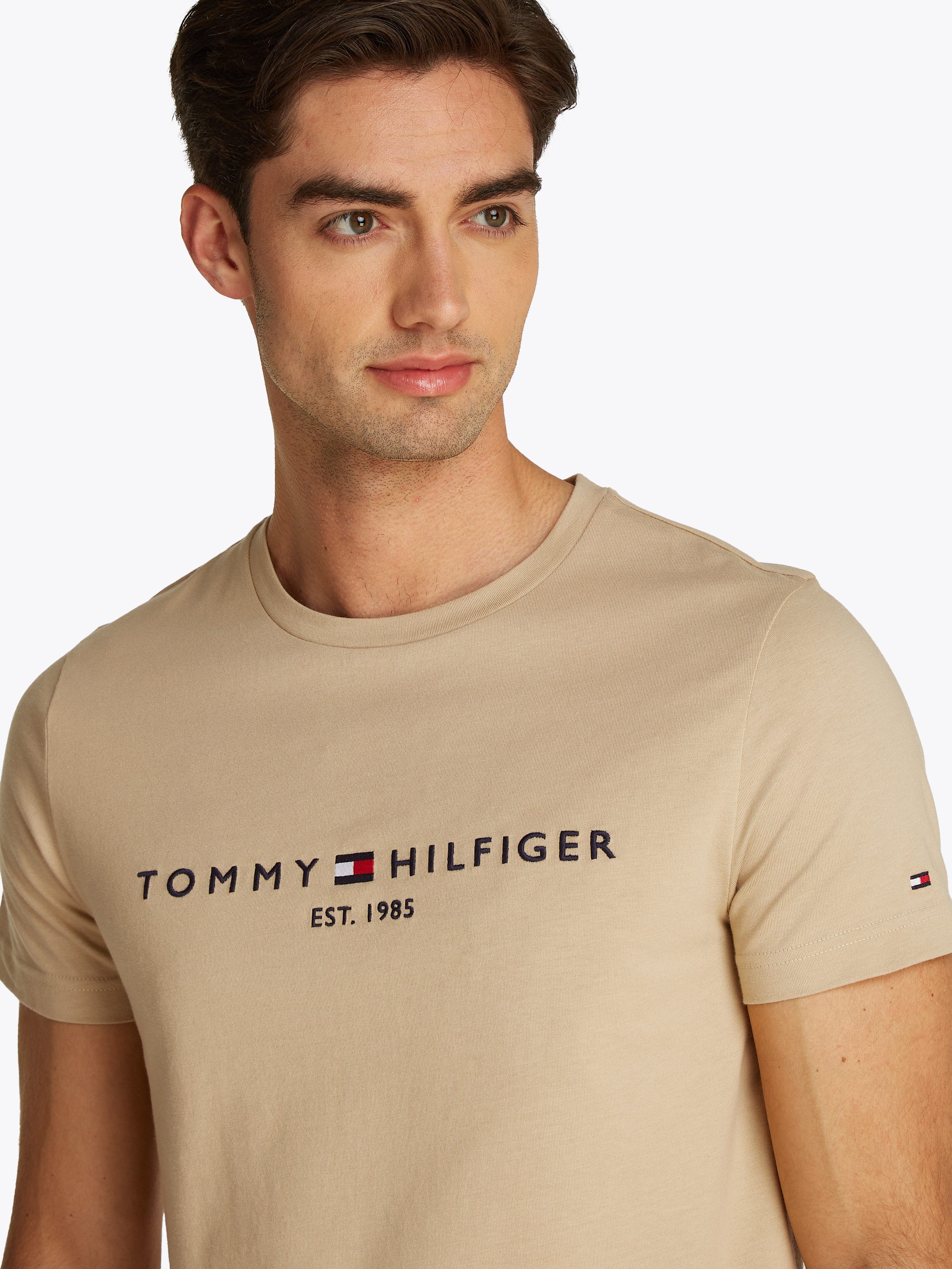 Tommy Hilfiger T-shirt Tommy Logo Tee van duurzaam katoen