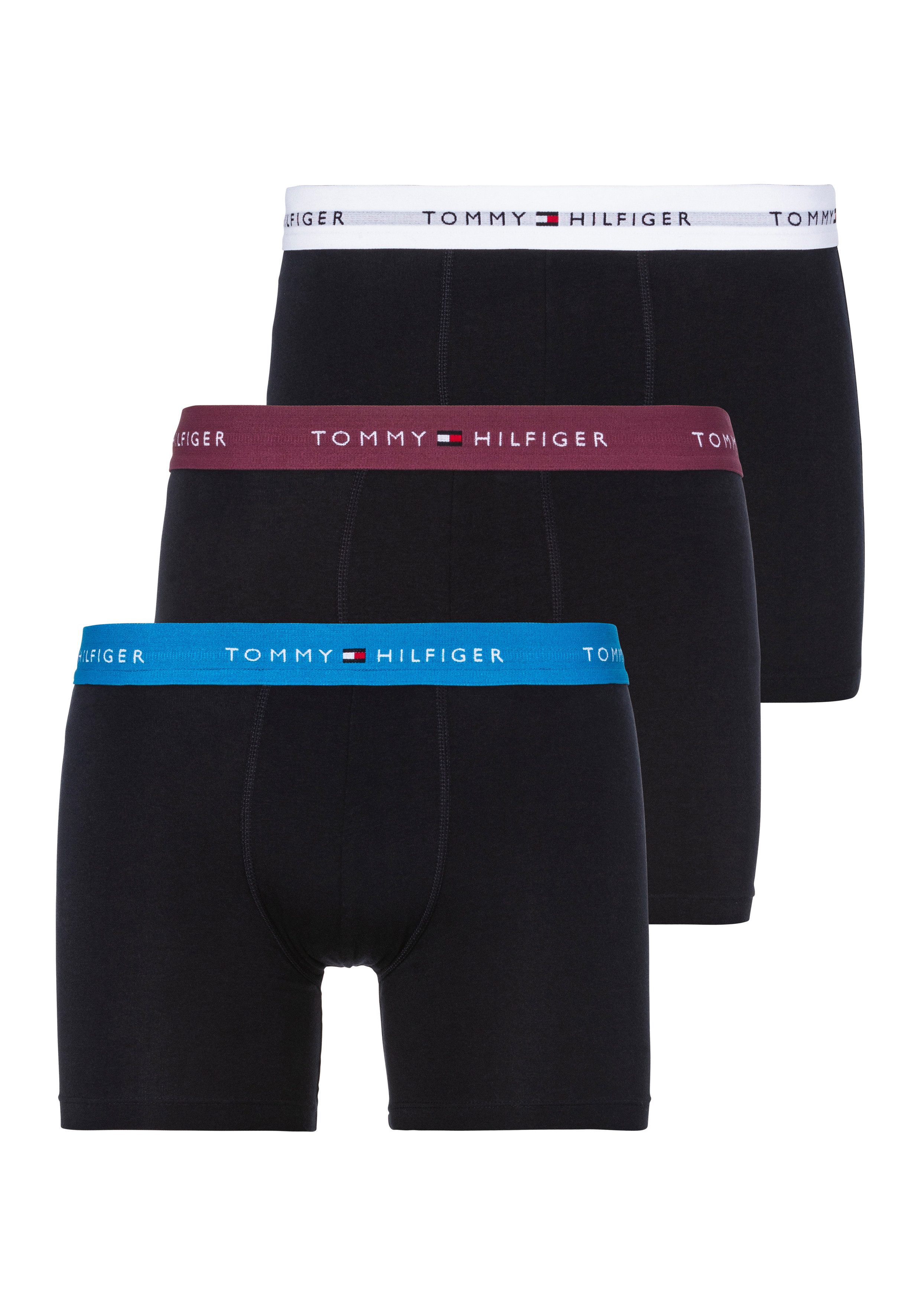Tommy Hilfiger Boxershort met elastische band met label in een set van 3 stuks
