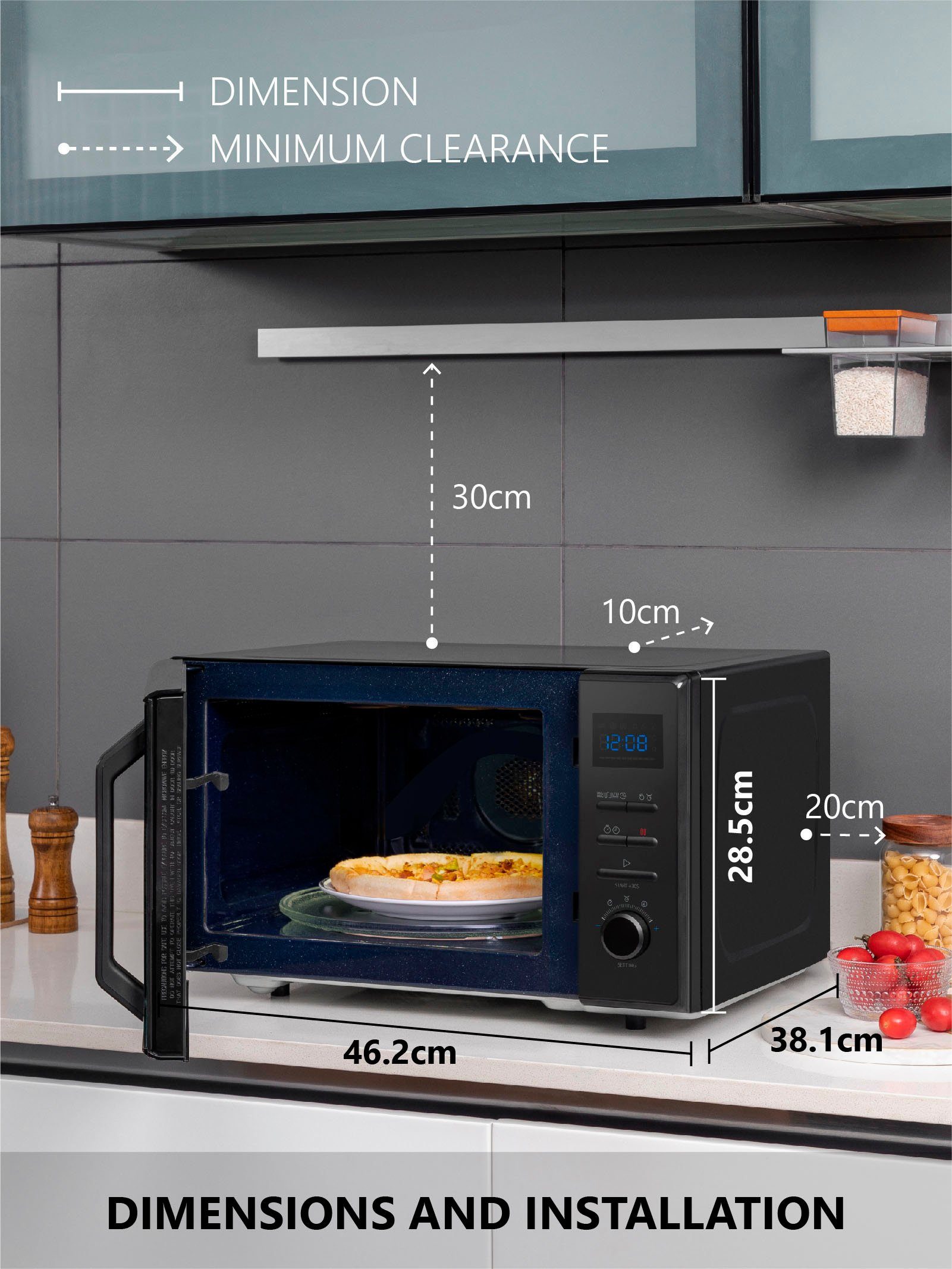 Toshiba Magnetron MW2-AC25TF(BK) Veelzijdige combifunctie