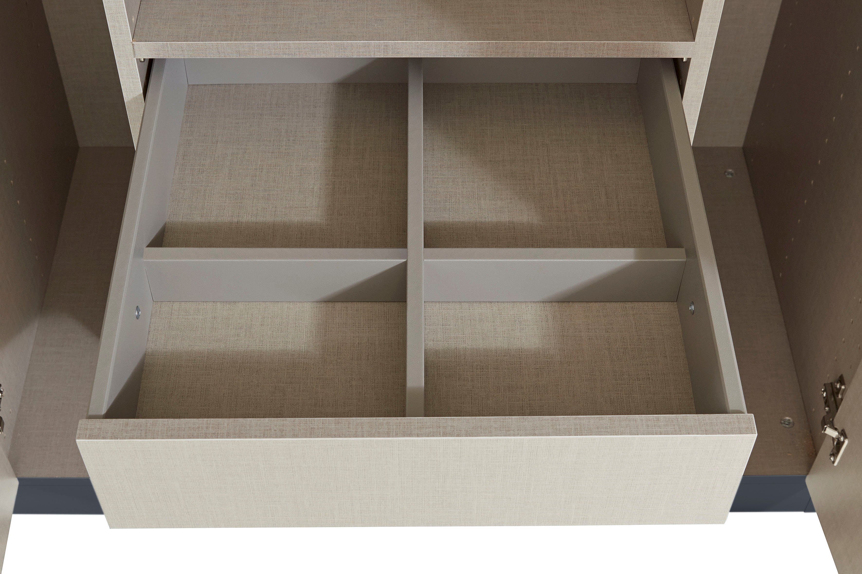 rauch Draaideurkast Kledingkast kast garderobe TOPSELLER OTELI incl. binnenindeling met 3 binnenlades extra planken optioneel met spiegel made in germany