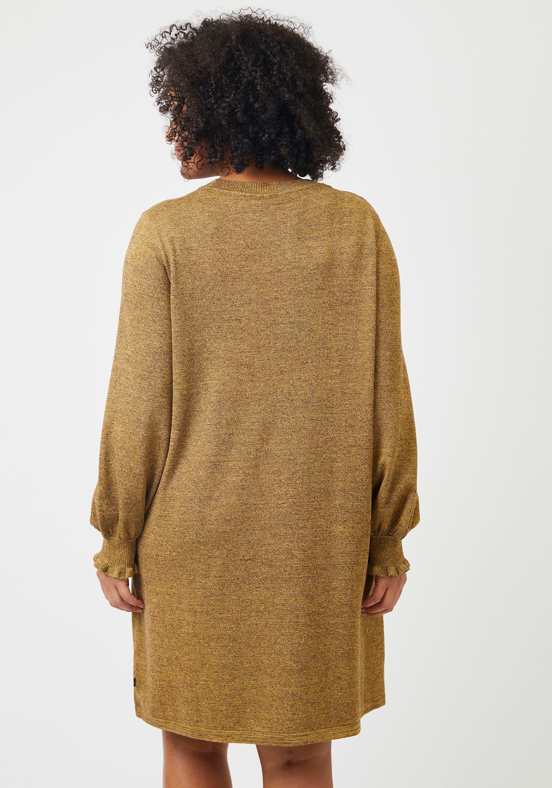 ADIA Sweatjurk AD Knit Dress met ruches aan de mouwen