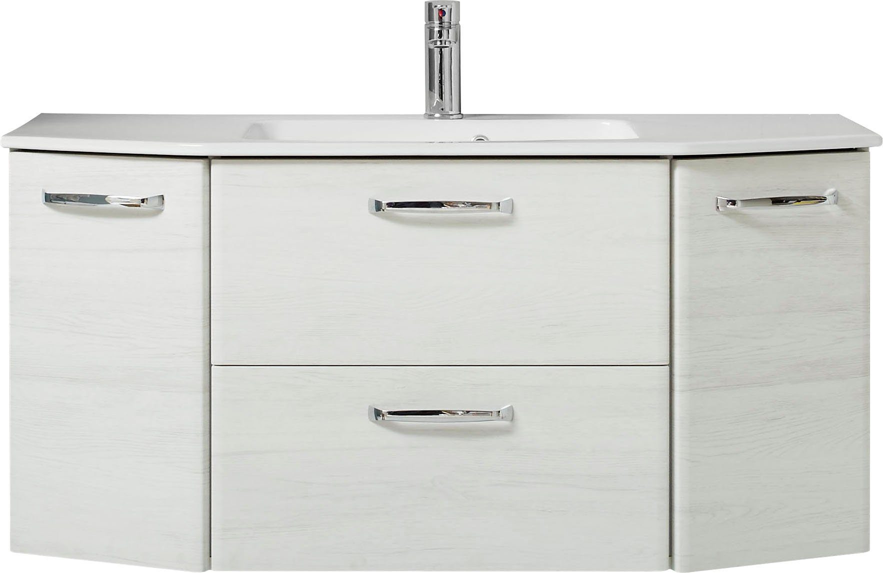 Saphir Wastafelonderkast Quickset wastafel incl. keramische wastafel, 112 cm breed, 2 deuren