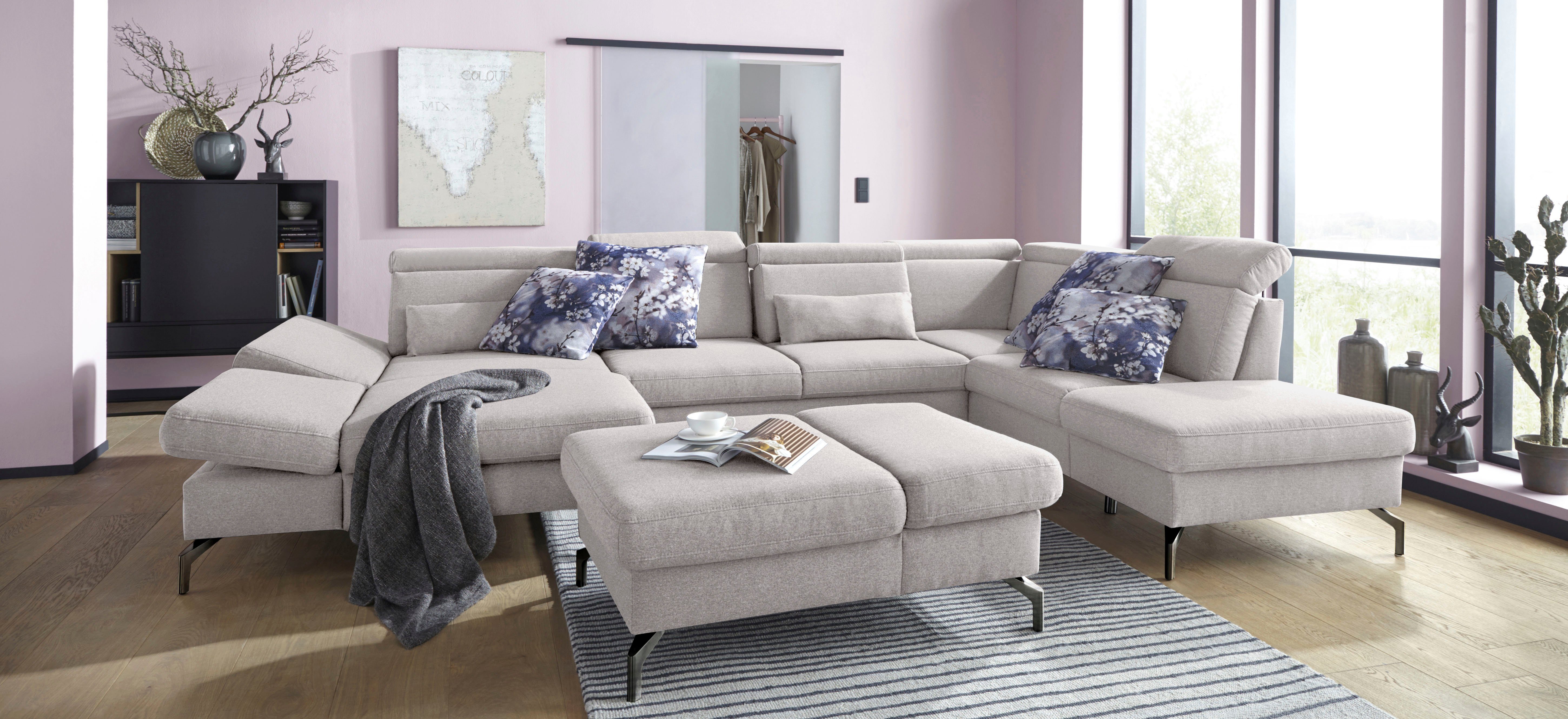 sit&more Hocker Brisbane Poothoogte 15 cm, met binnenvering en inklapfunctie