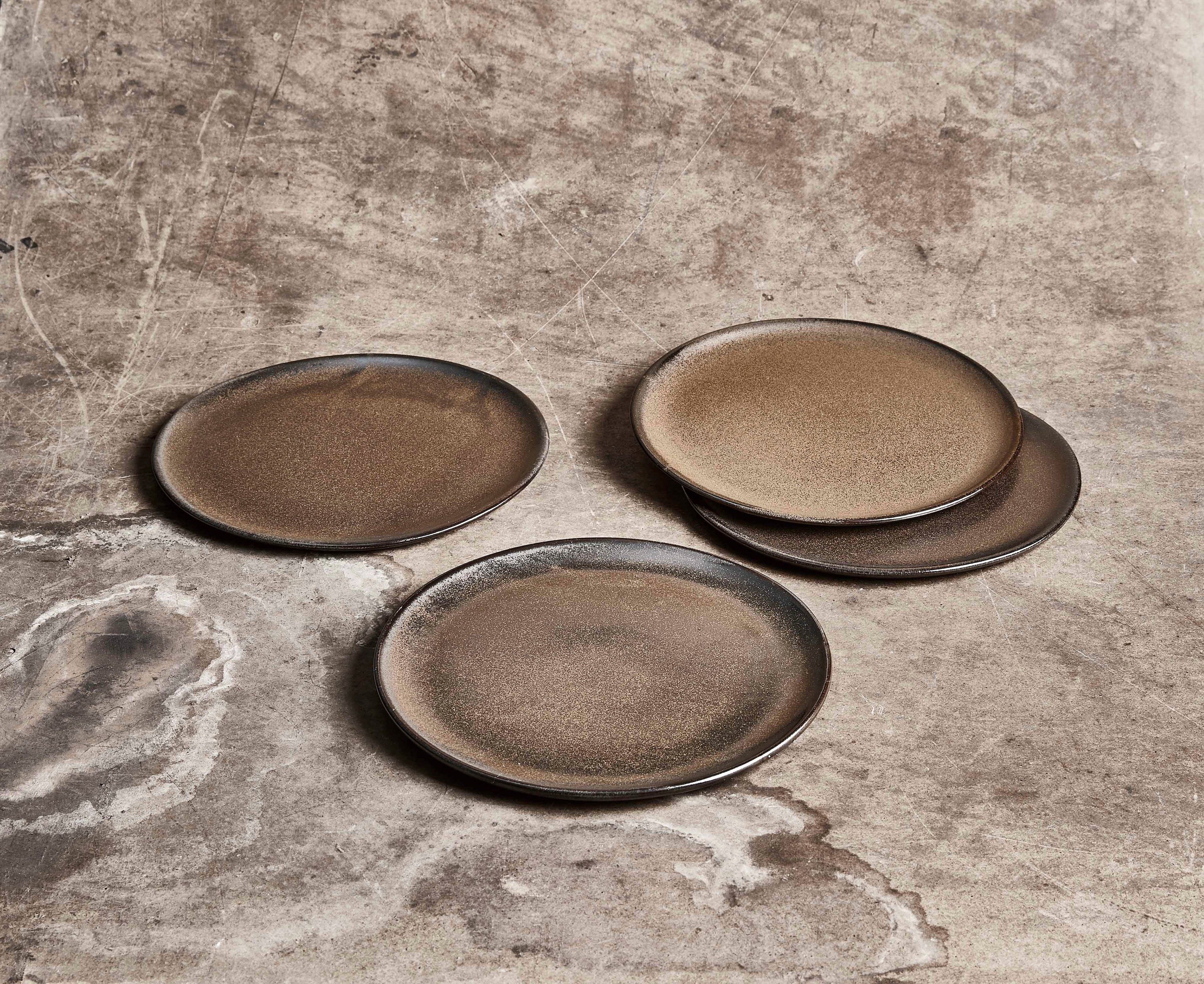 aida RAW Ontbijtbordje Raw Aardewerk, Ø 20 cm (set, 6-delig)