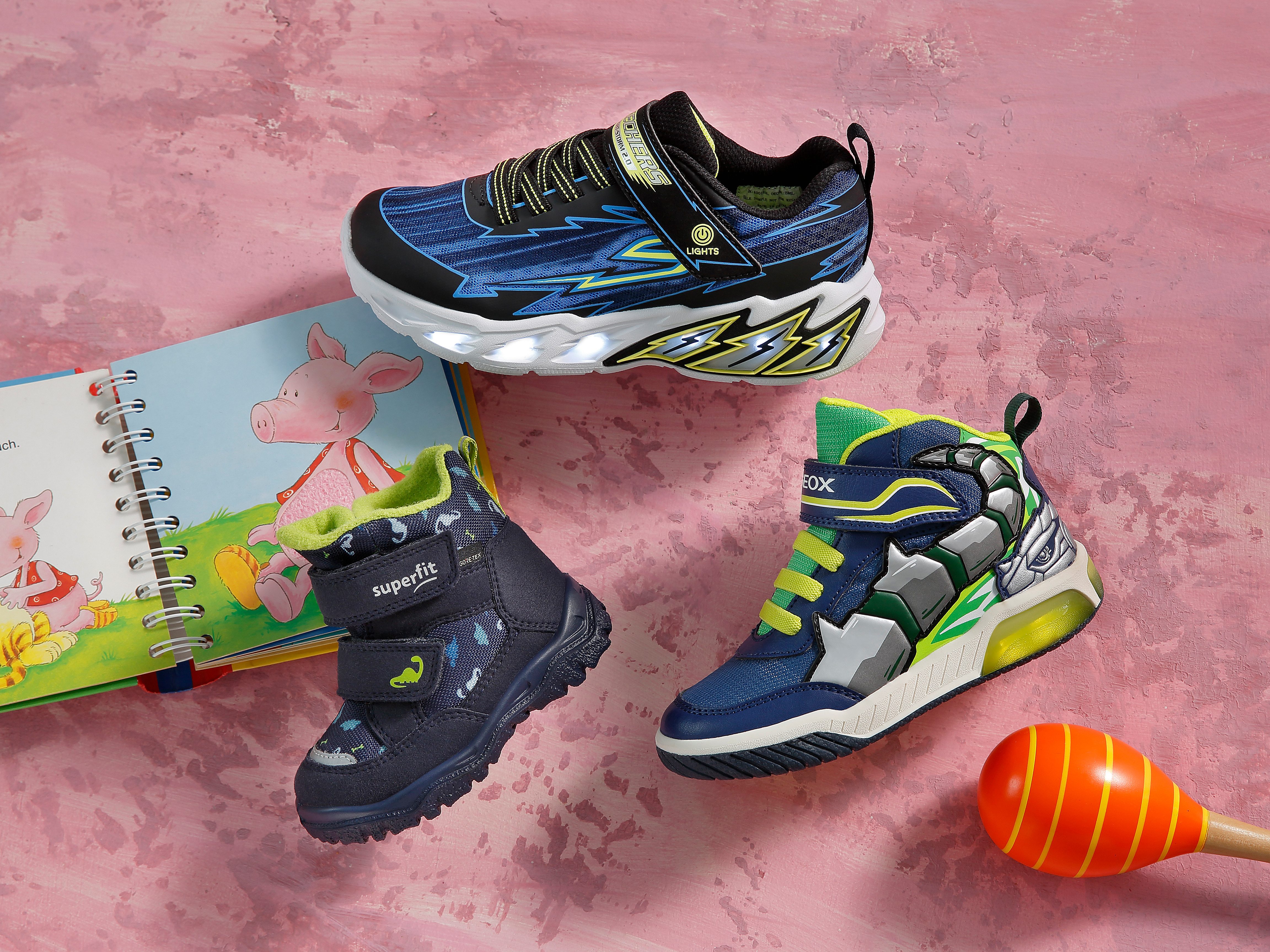 Geox Sneakers J INEK BOY C - Knipperschoen High top sneaker, veterschoenen met cool motief