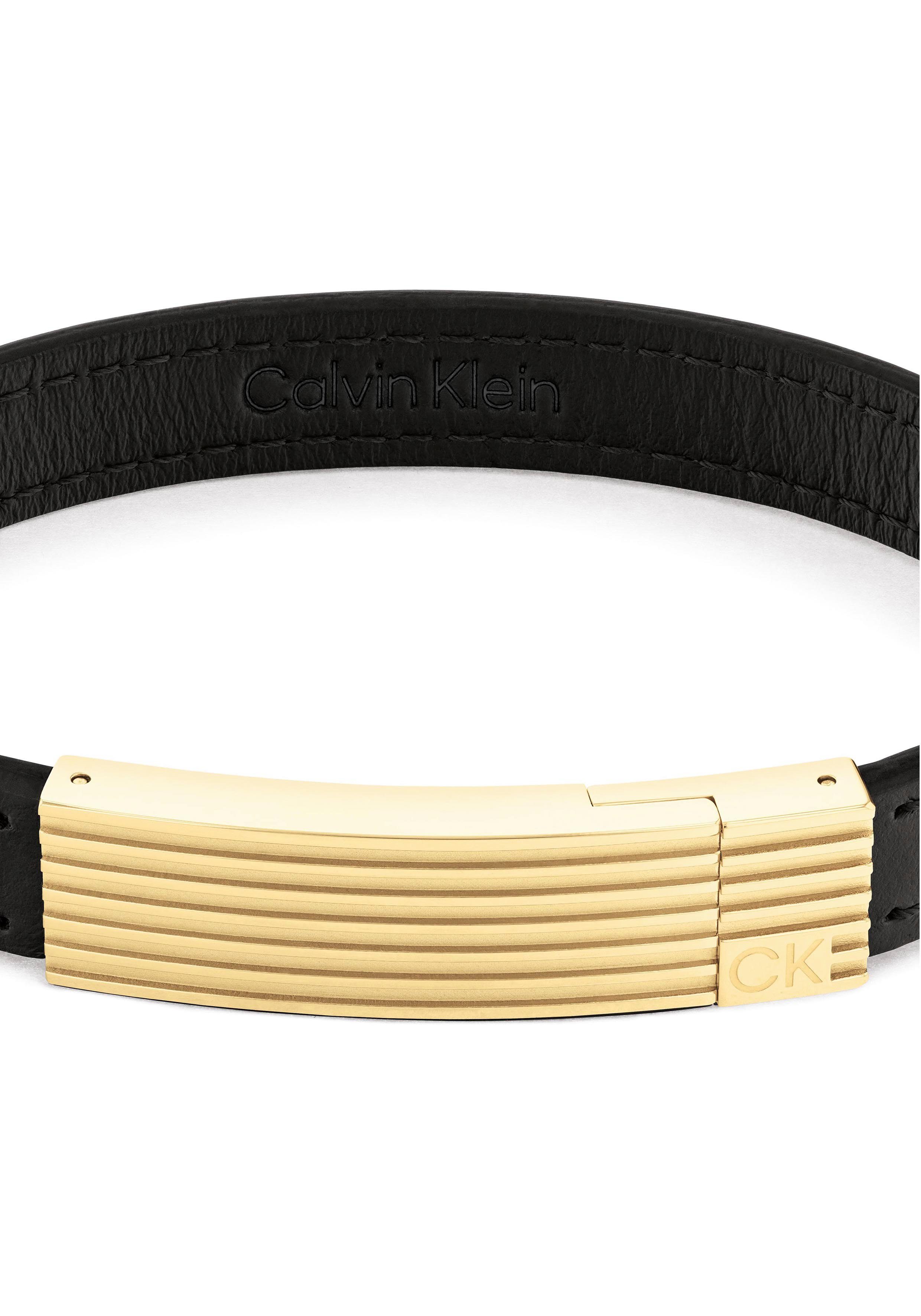 Calvin Klein Leren armband Sieraden roestvrij stalen armband leren armband