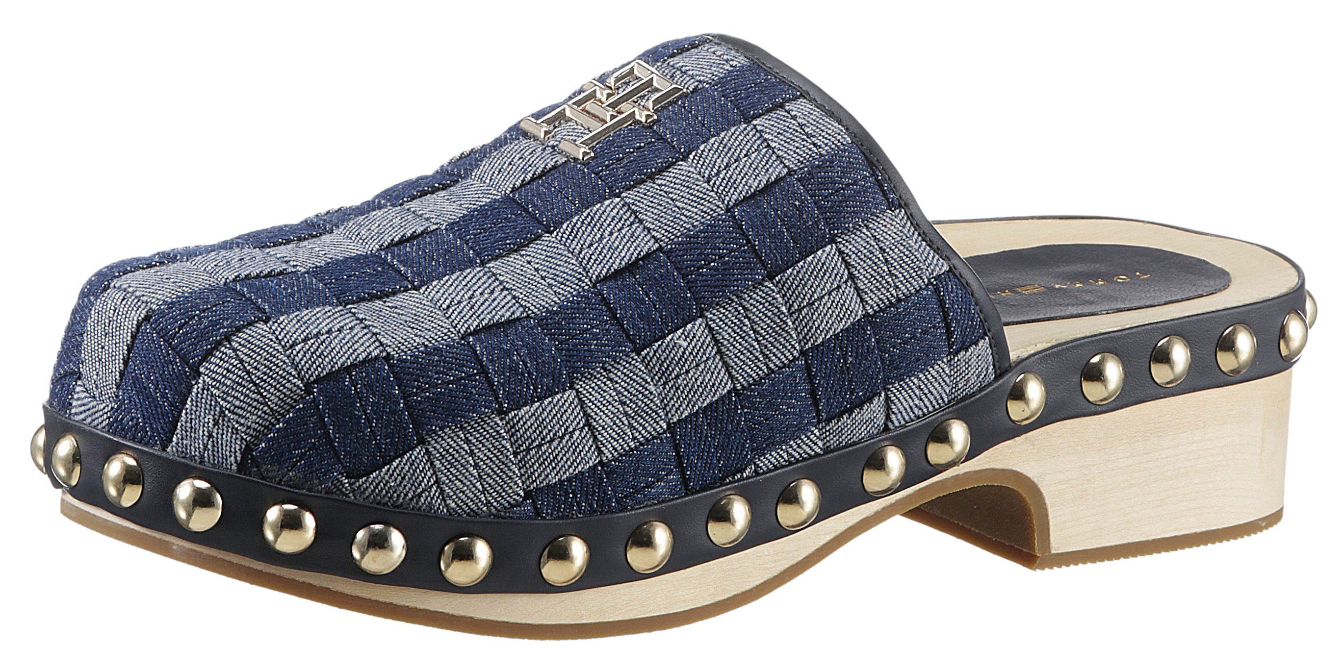 Tommy Hilfiger Clogs TH DENIM CONTRAST CLOG in een trendy retro-look