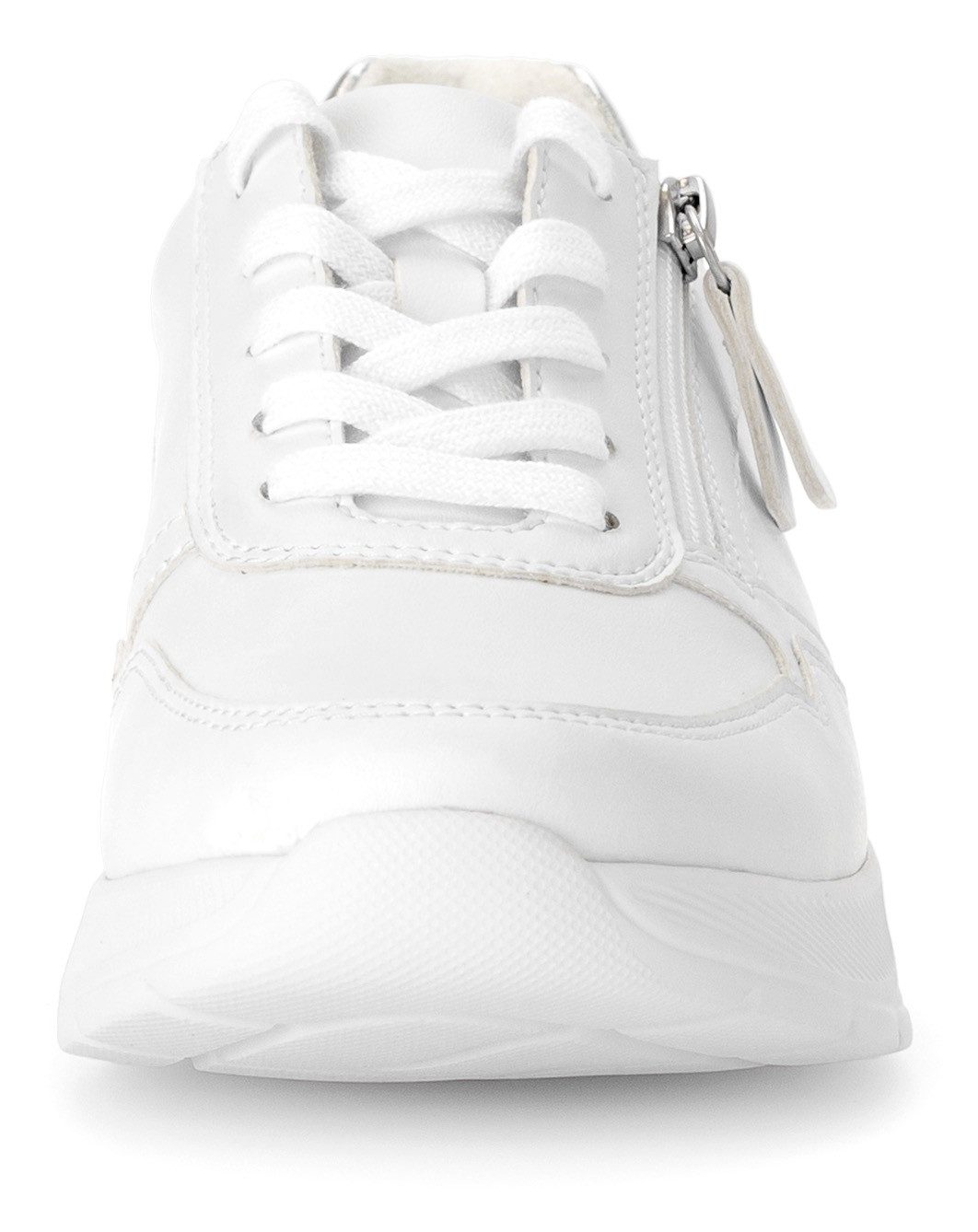 Gabor Rollingsoft Sneakers met sleehak , vrijetijdsschoen, lage schoen, veterschoen, uitneembaar verwisselbaar voetbed